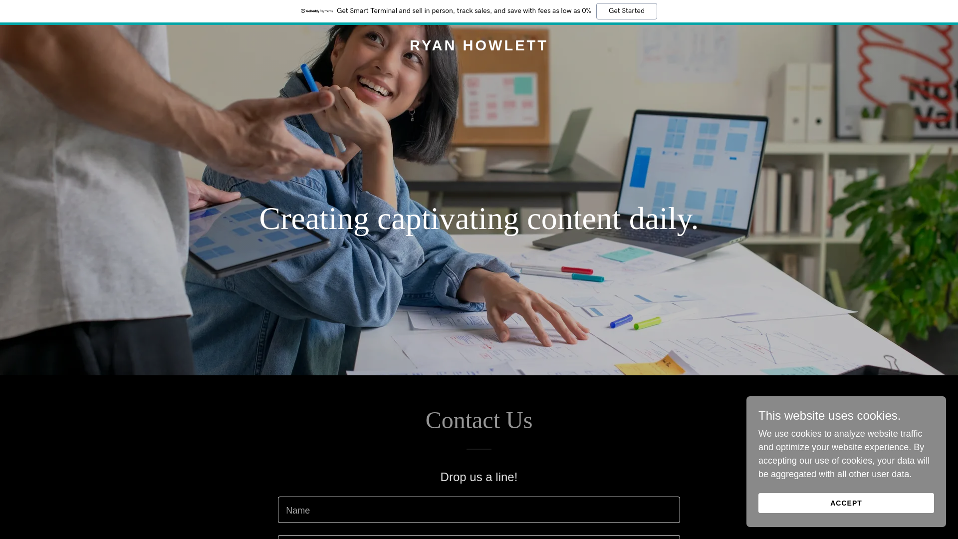 website screenshot of https://ryanhowlett.net/