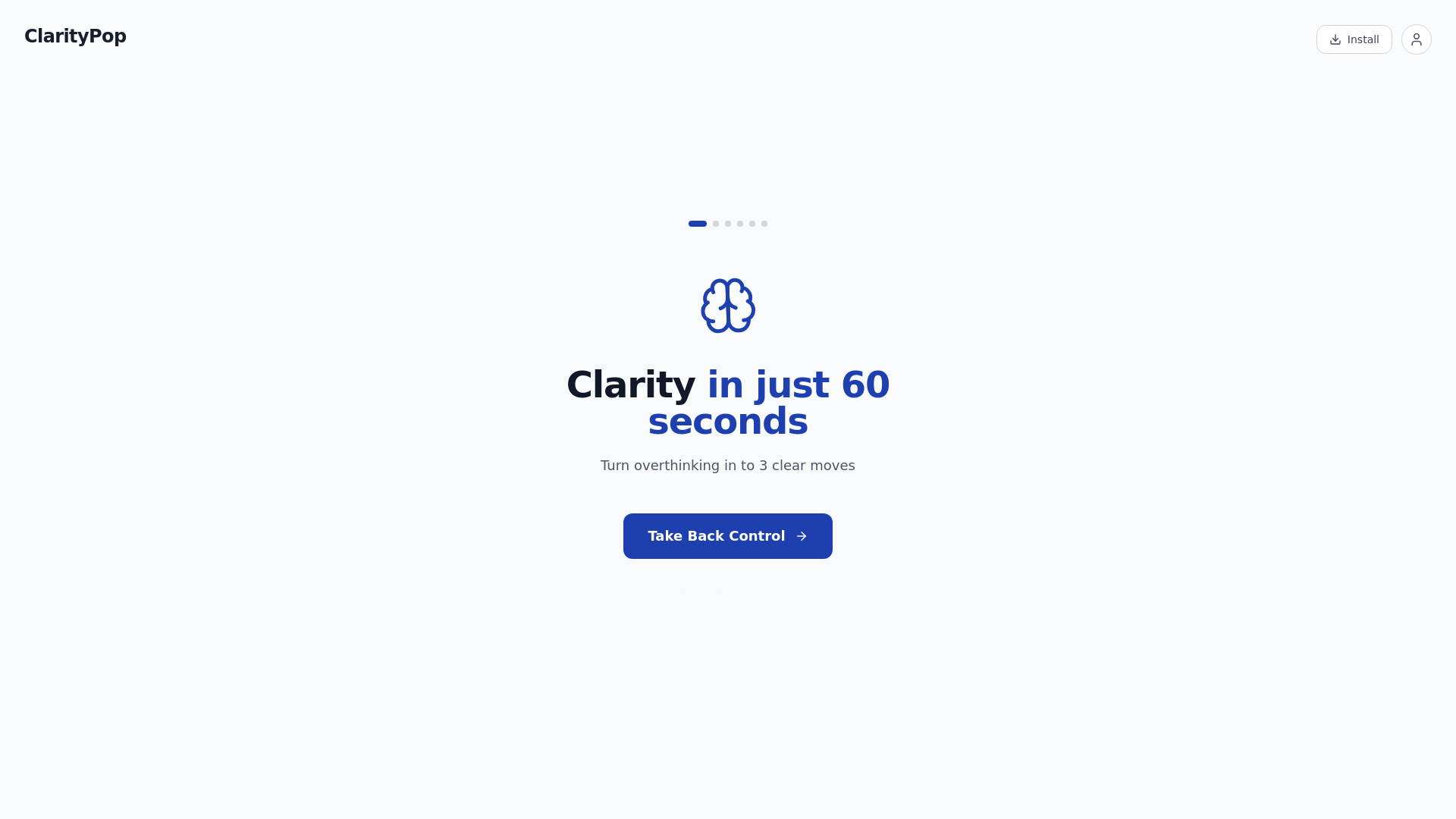 website screenshot of https://clarity-pop.com/