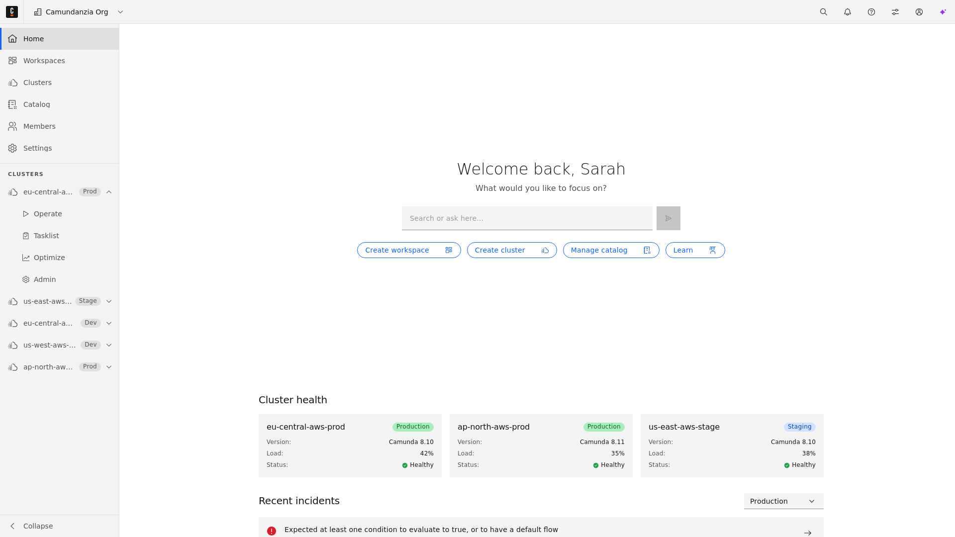 website screenshot of https://camunda-hub-design-prototype.pages.dev/