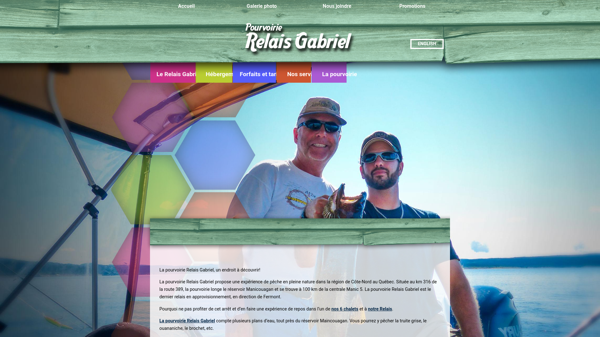 website screenshot of https://relaisgabriel.com/