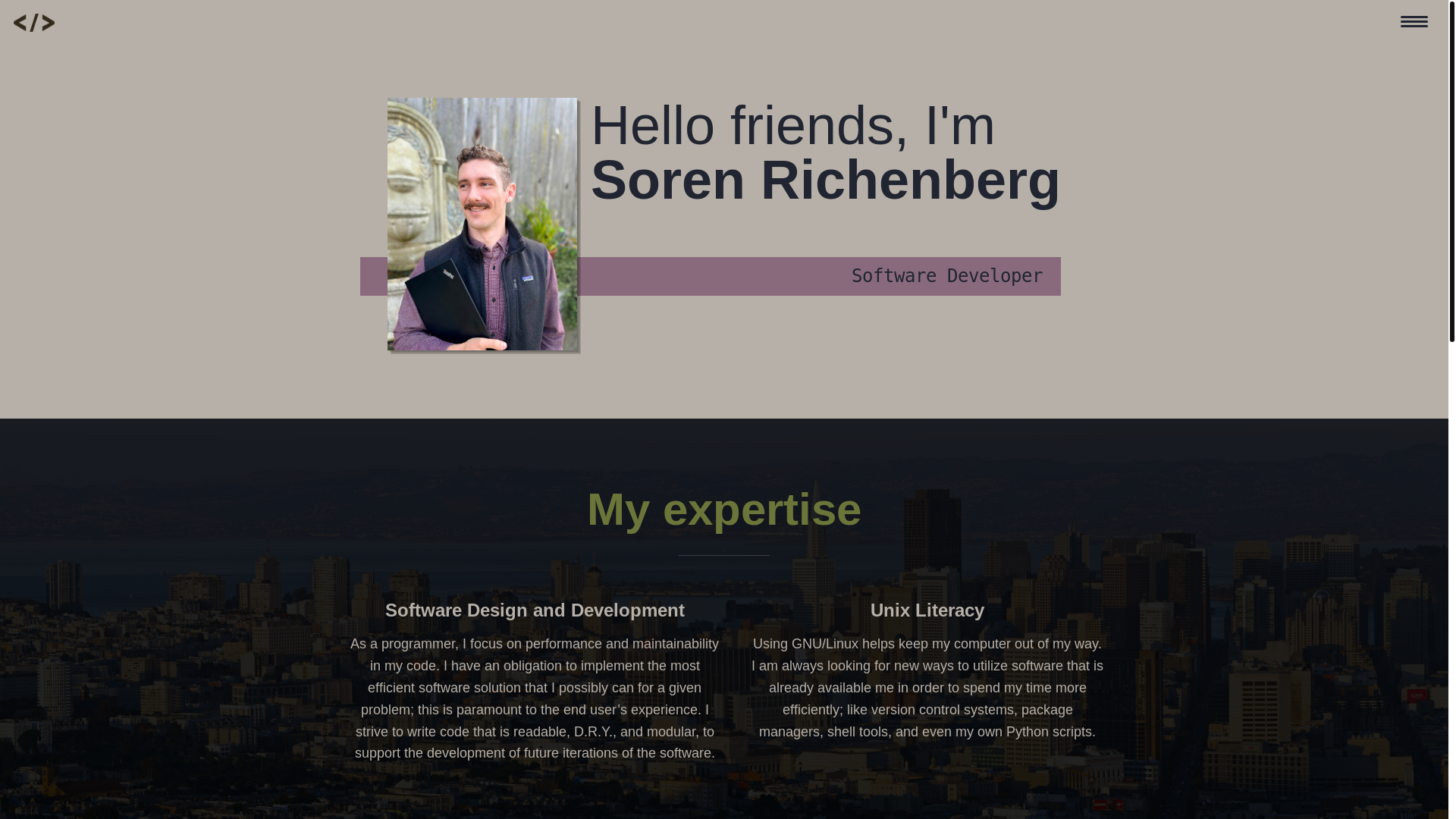 website screenshot of https://sorenrichenberg-com.pages.dev/