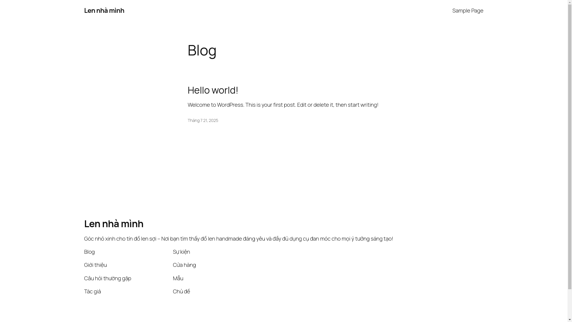 website screenshot of https://lennhaminh.store/