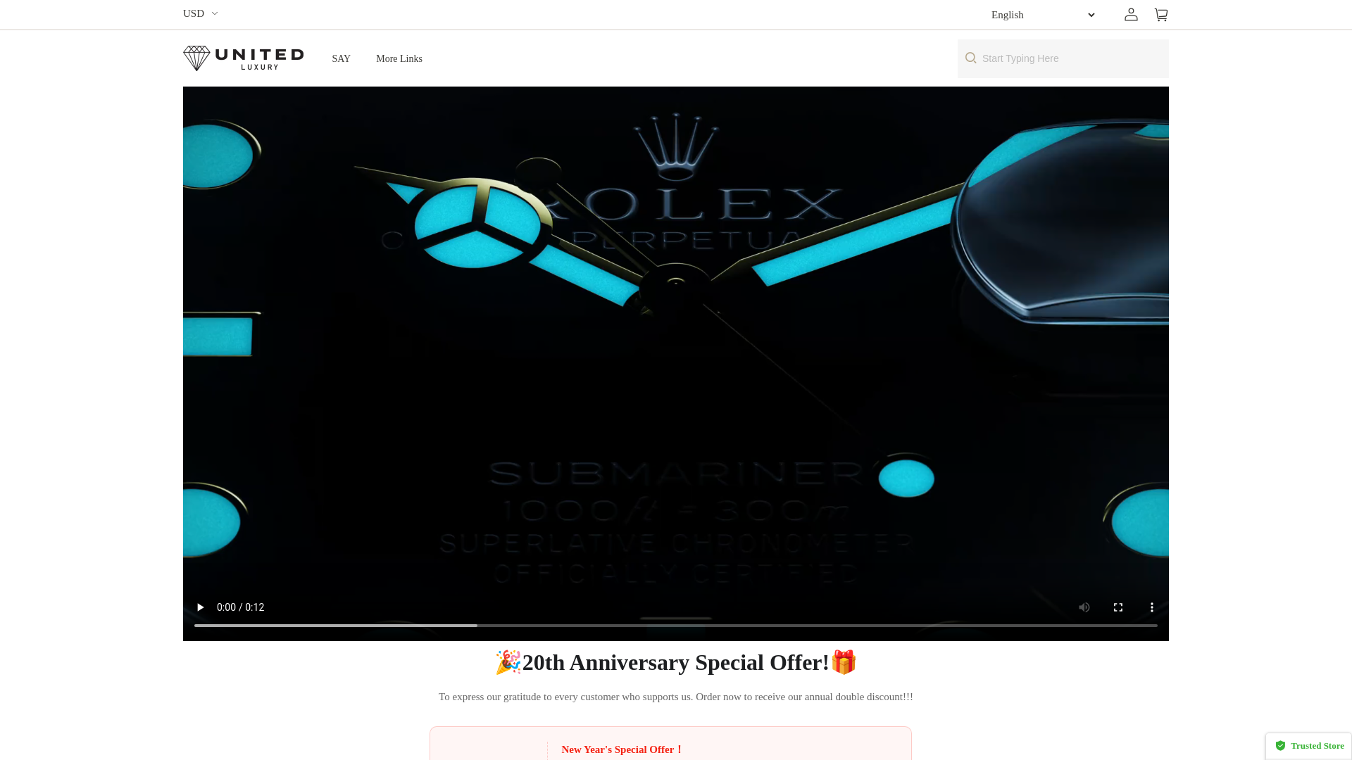 website screenshot of https://unitedtopluxurysote.com/