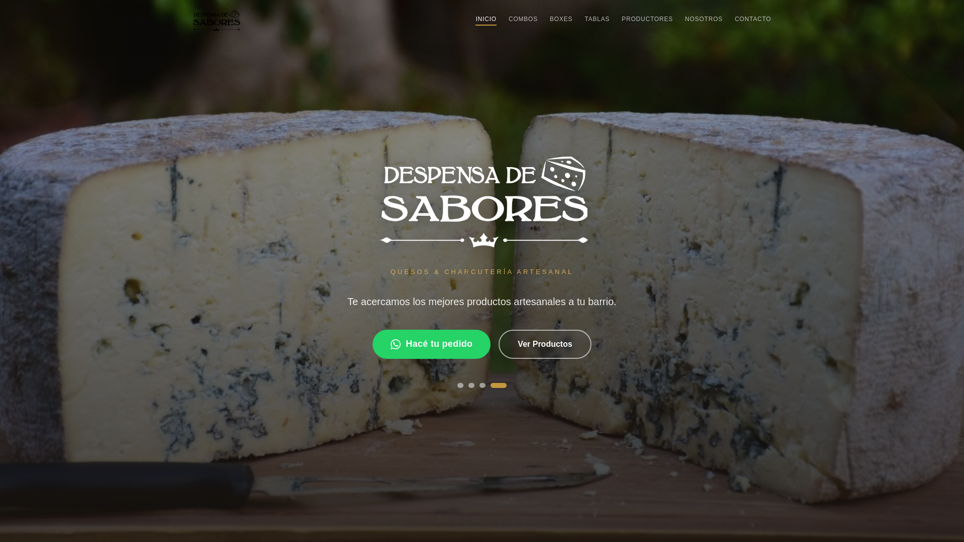 website screenshot of https://despensadesabores.com.ar
