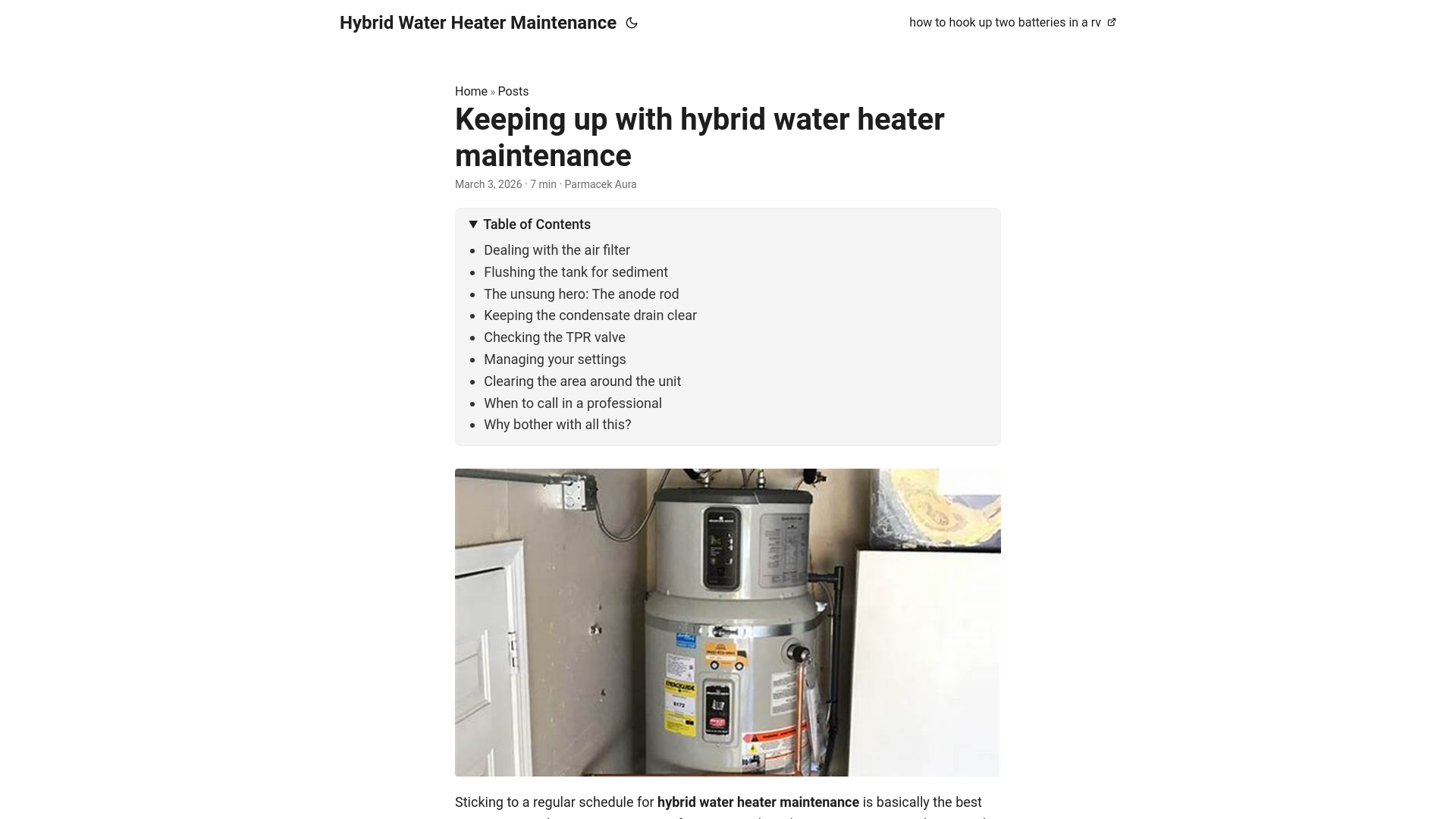 website screenshot of https://hybrid-water-heater-maintenance.pages.dev/