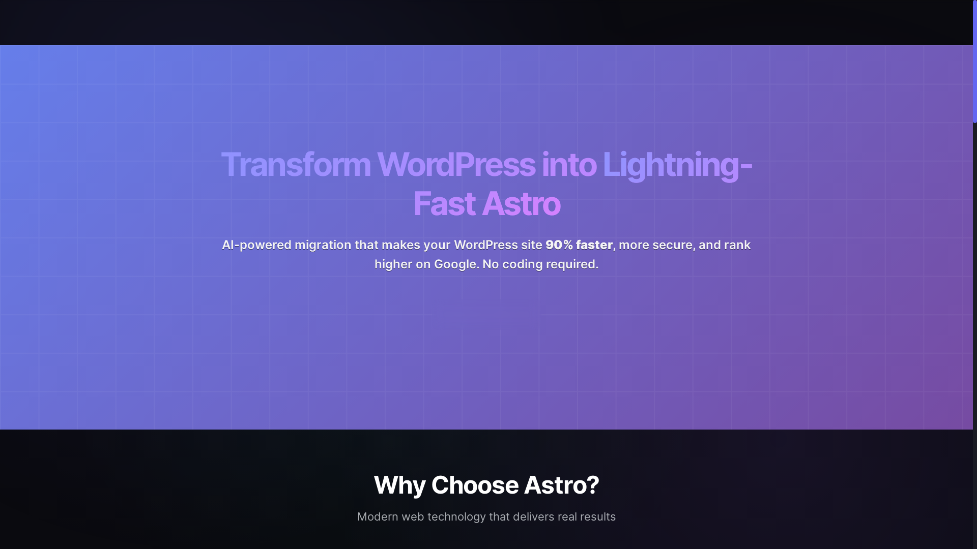website screenshot of https://astromigrate.com/
