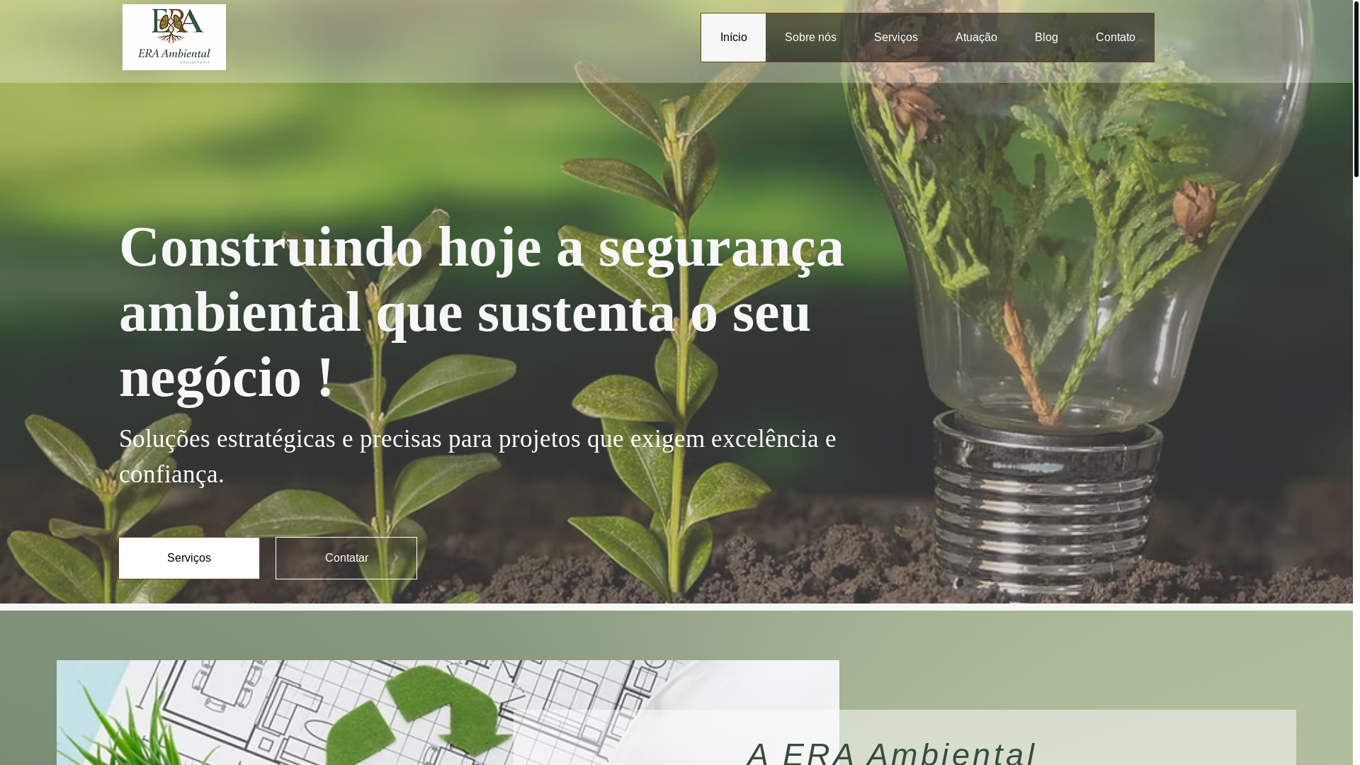 website screenshot of https://eraambientalconsultoria.com/