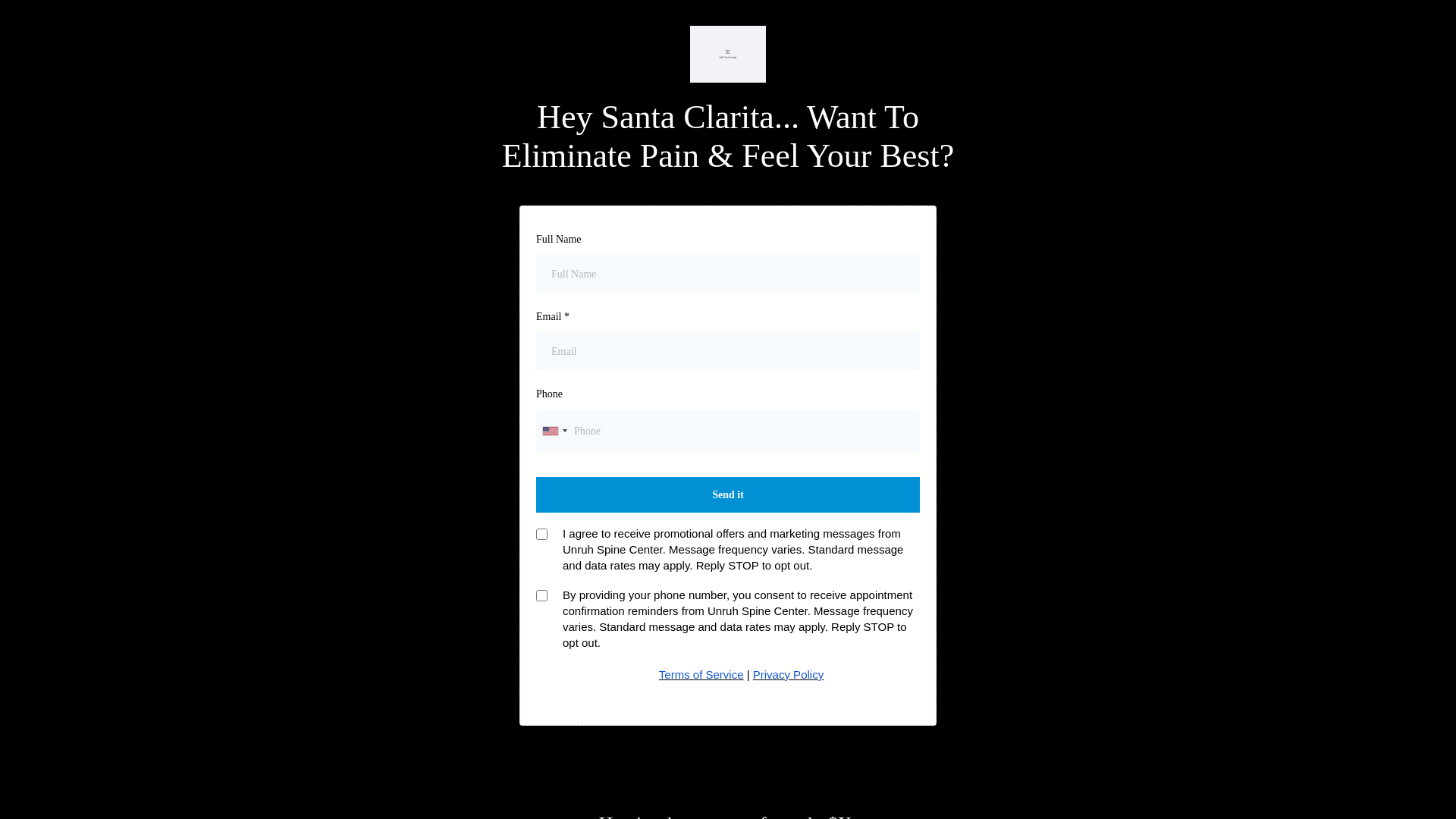 website screenshot of https://unruhspinecenters.info/