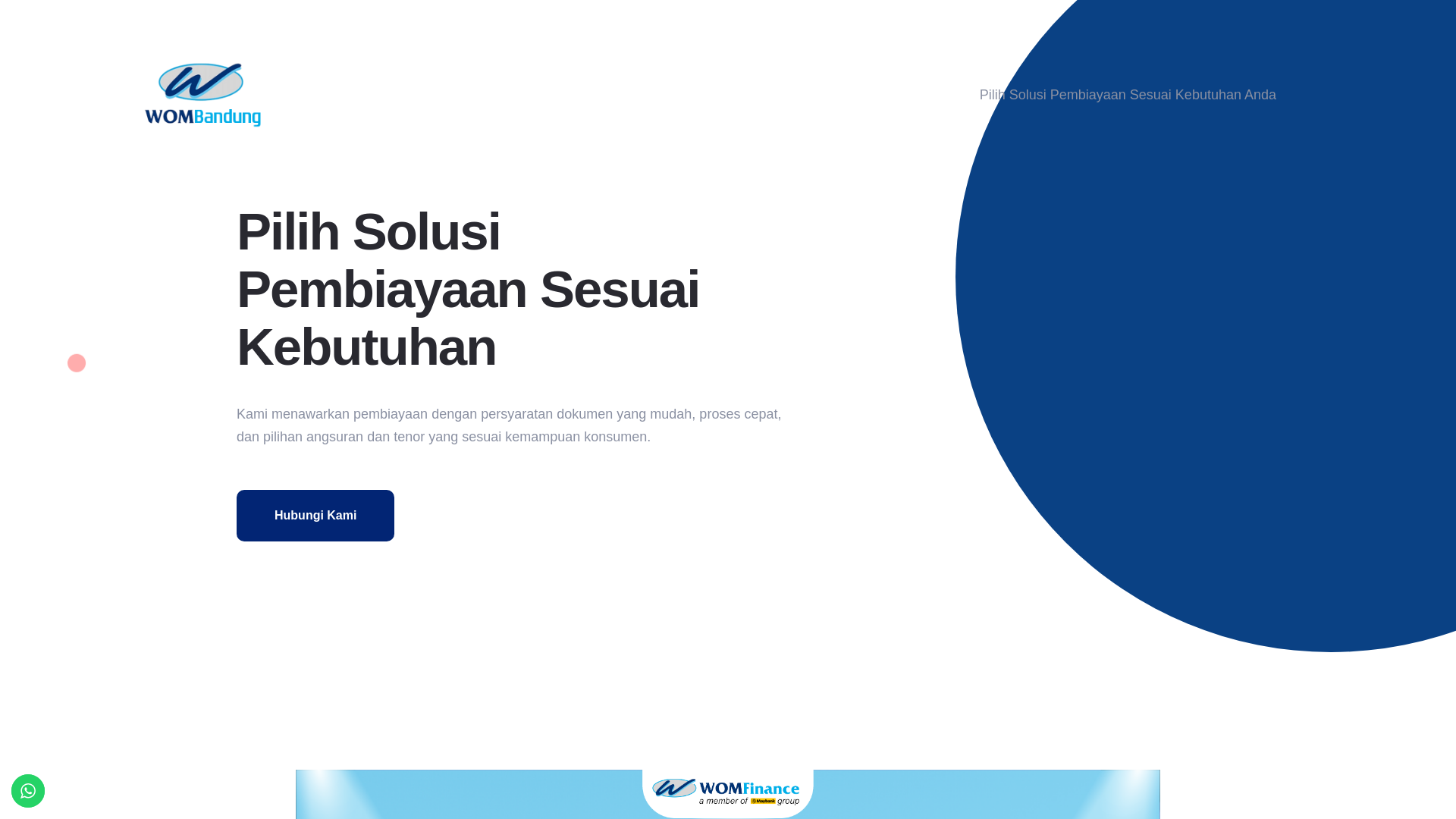 website screenshot of https://wombandung.com/