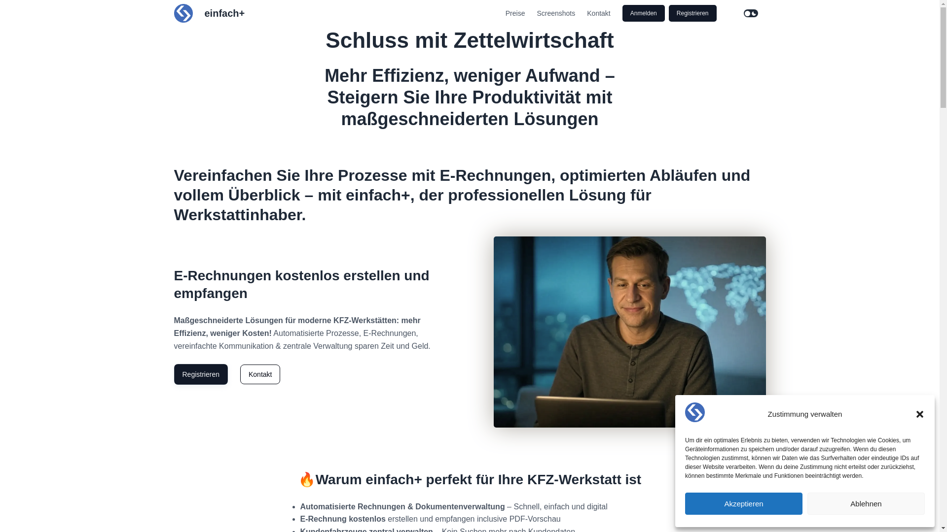 website screenshot of https://landing-page-werkstatt-verwaltung.pages.dev/