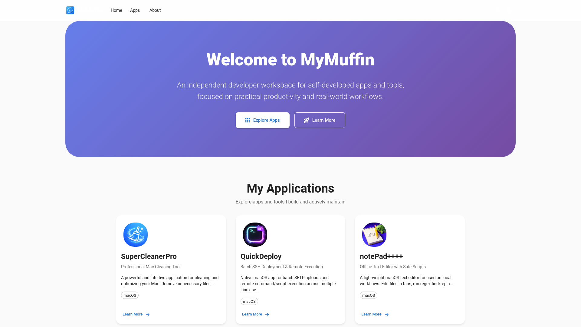 website screenshot of https://my-muffin.pages.dev/
