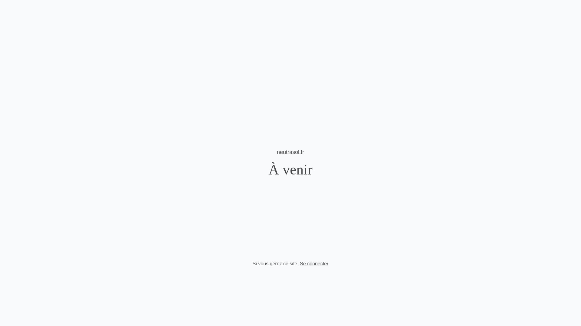 website screenshot of https://neutrasol.fr/