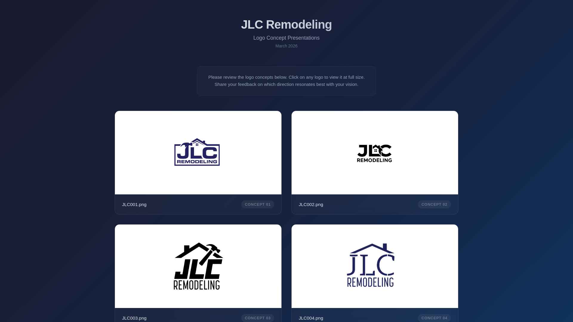 website screenshot of https://jlc-logo-comps.pages.dev/