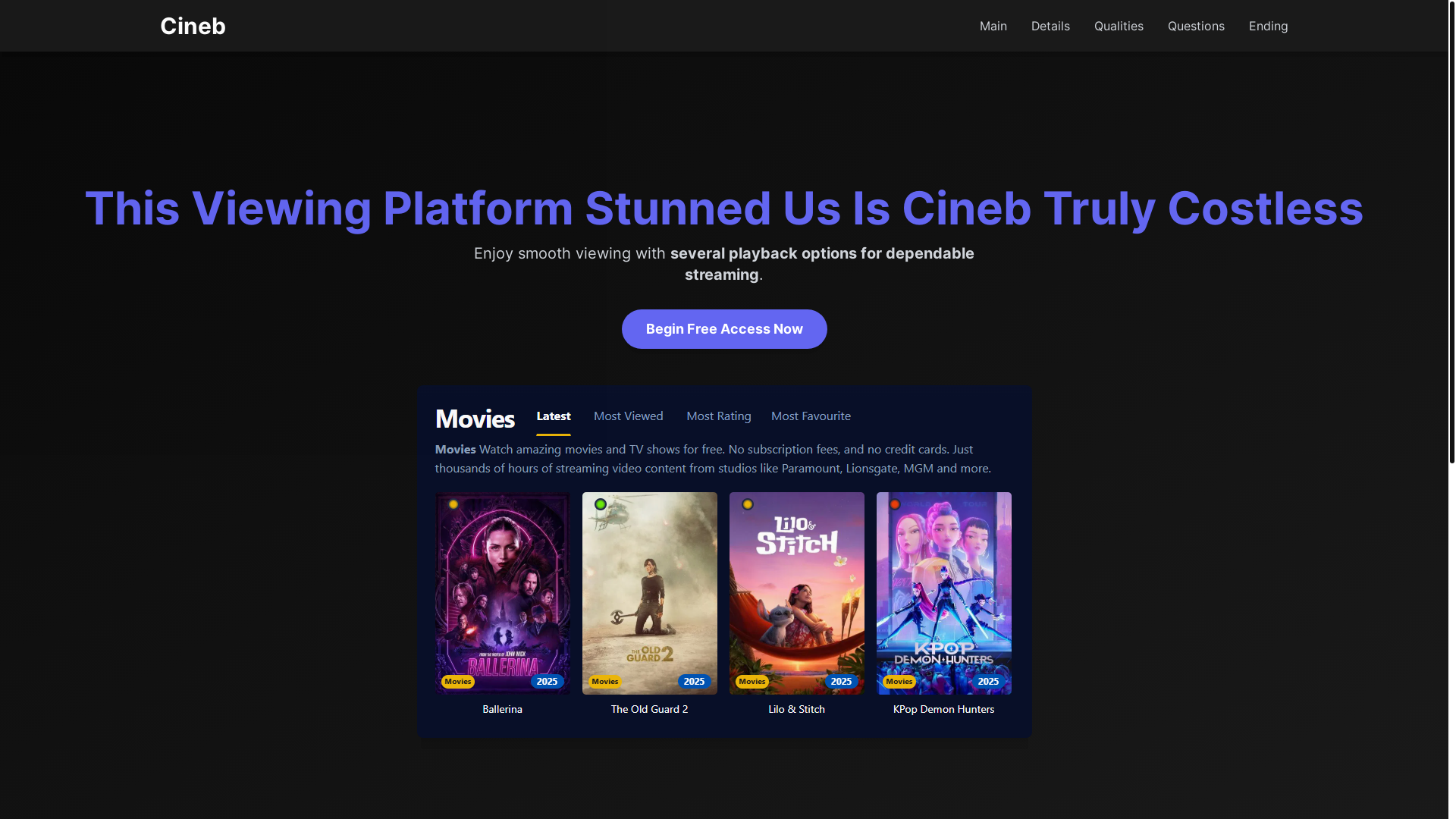 website screenshot of https://cineb-t5xp.pages.dev/