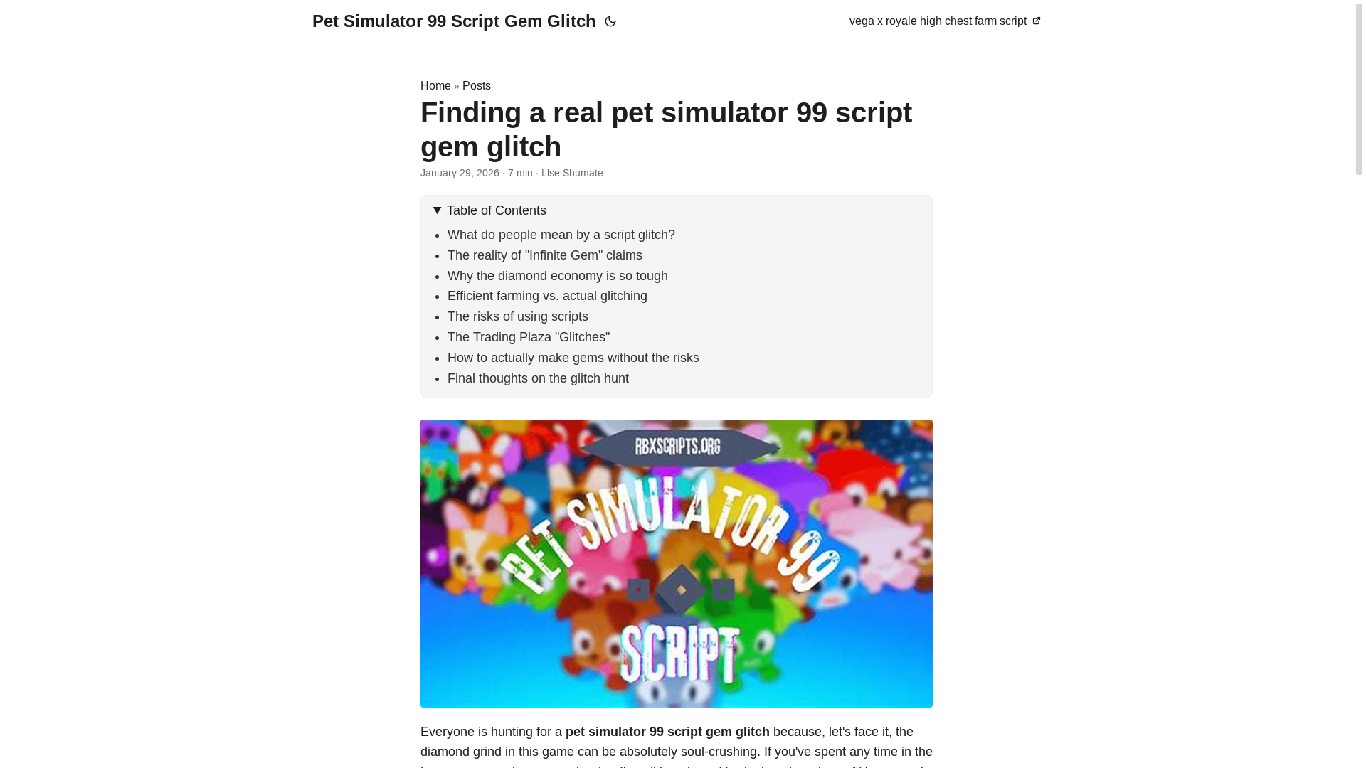 website screenshot of https://pet-simulator-99-script-gem-glitch.pages.dev/