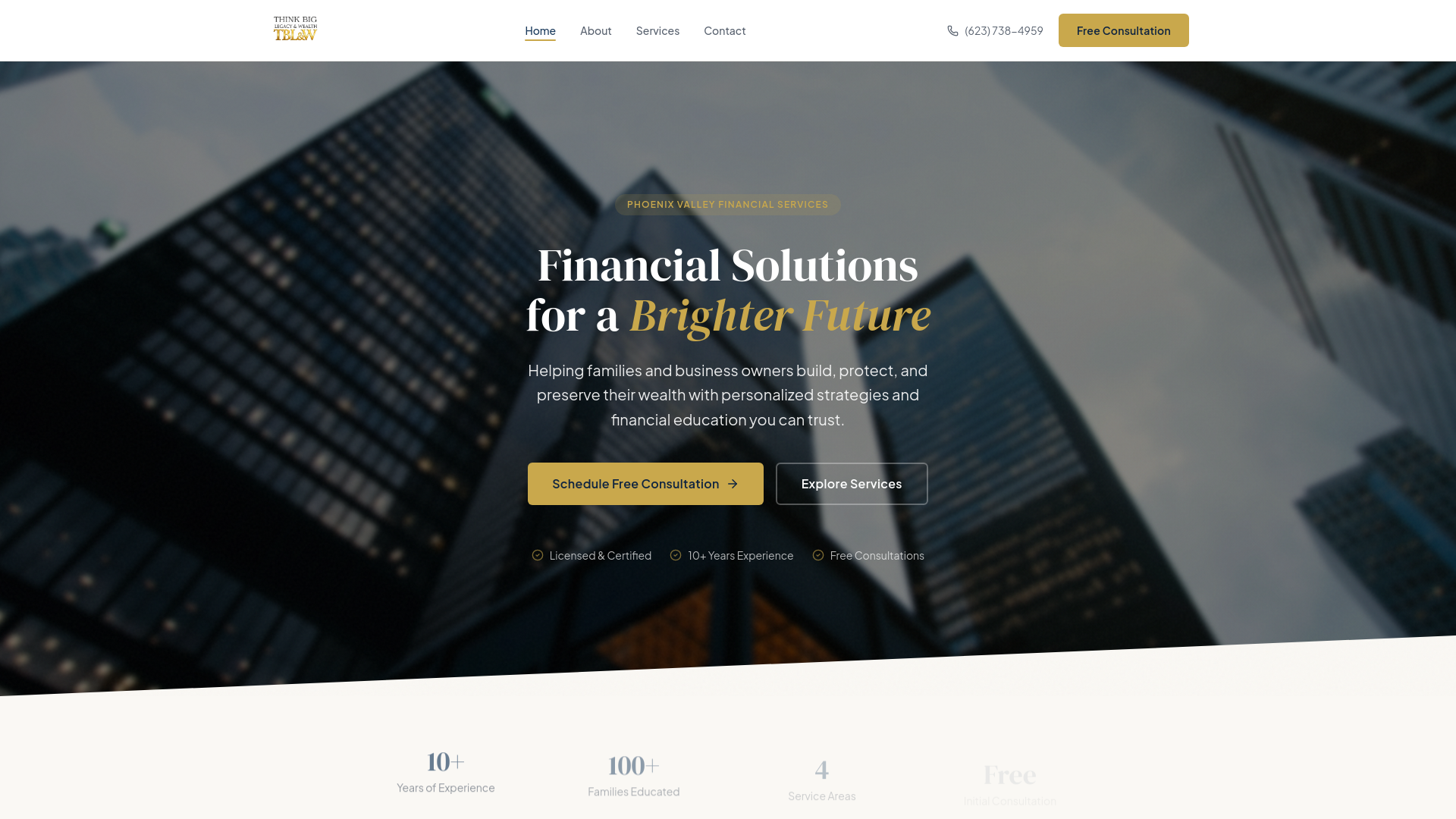 website screenshot of https://think-big-legacy-wealth.pages.dev/