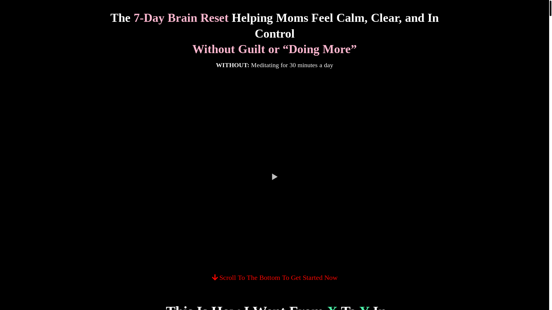 website screenshot of https://mombrainreset.com/