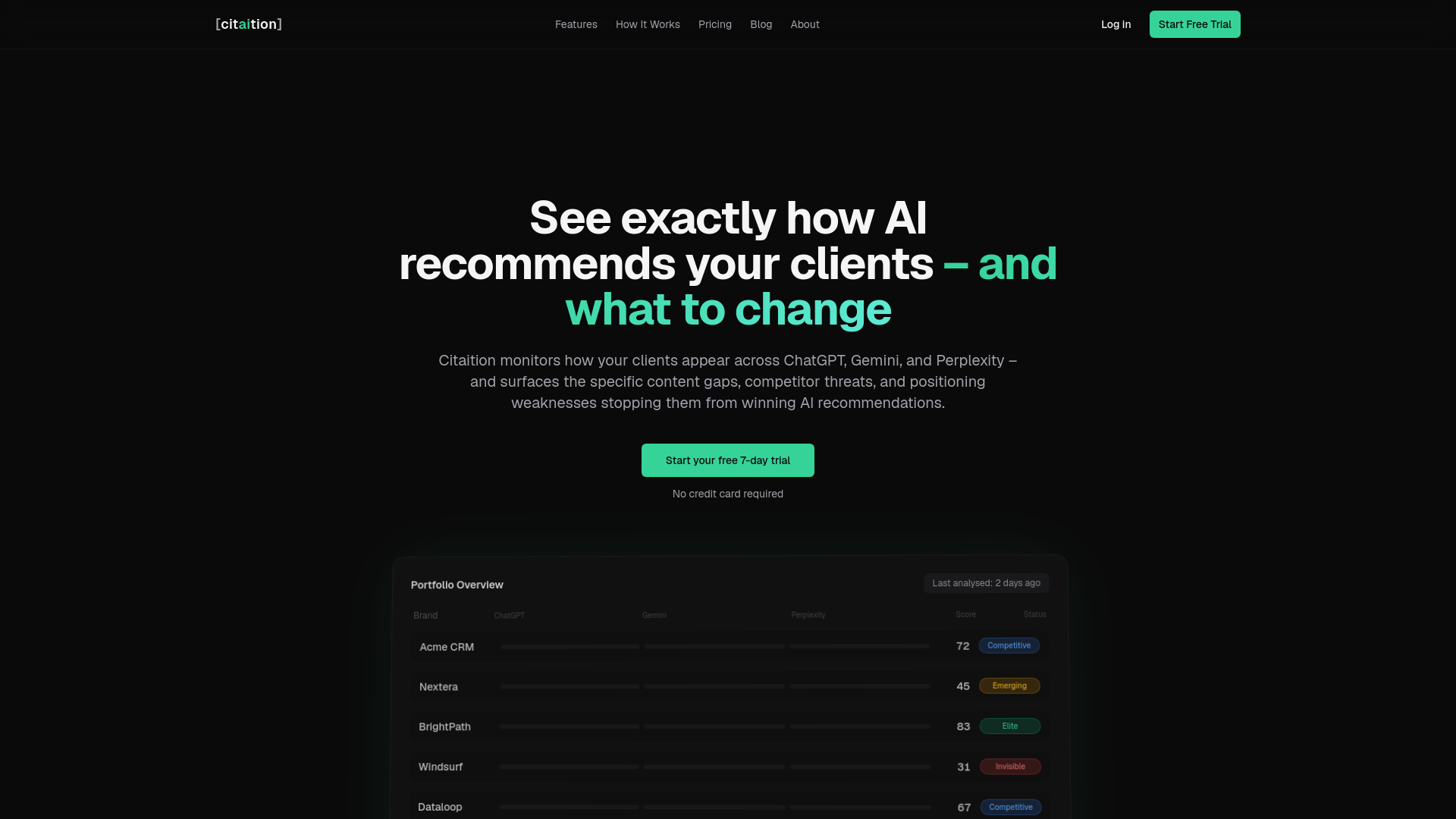 website screenshot of https://webcitaition.com/