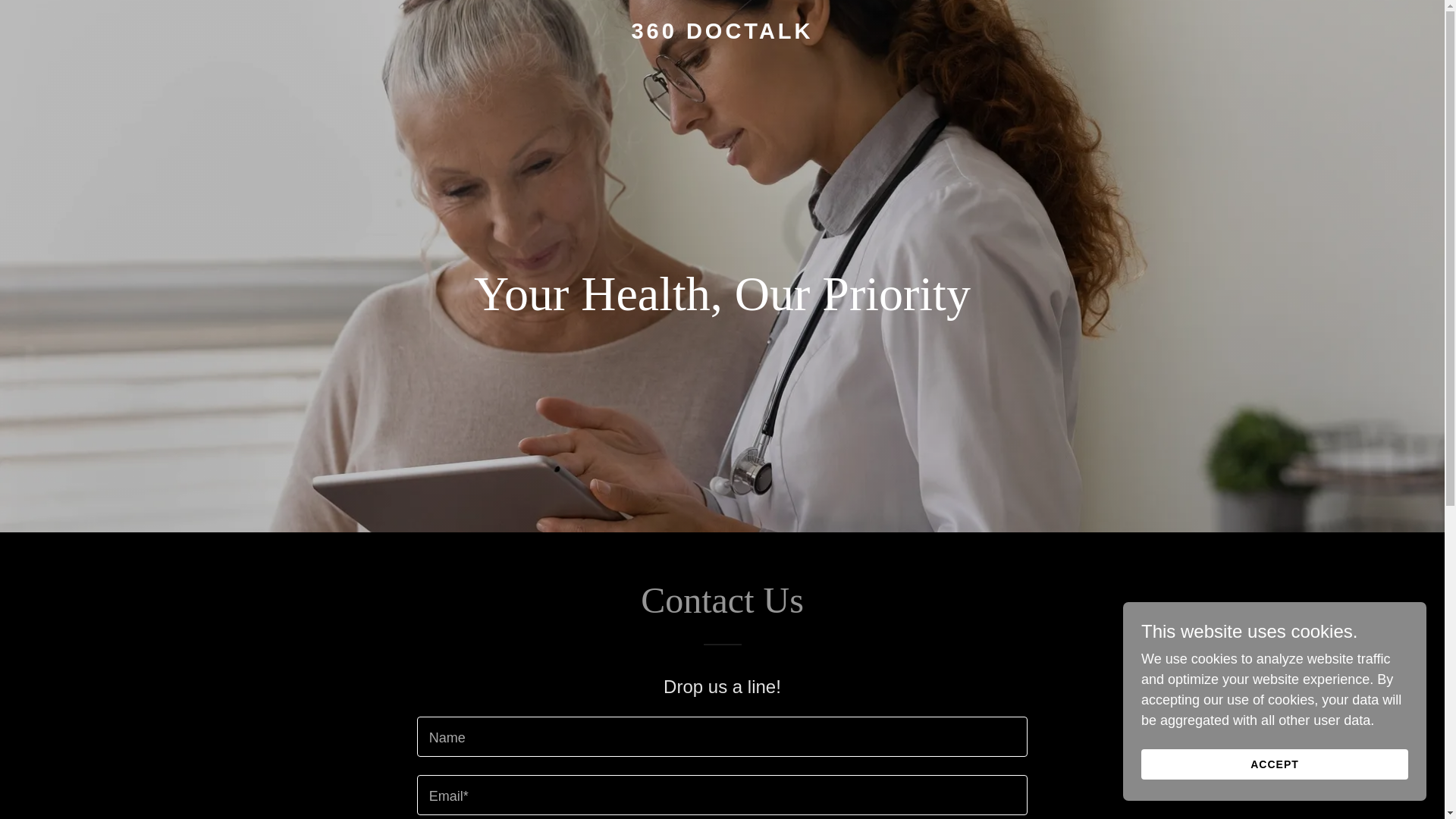 website screenshot of https://360doctalk.com/