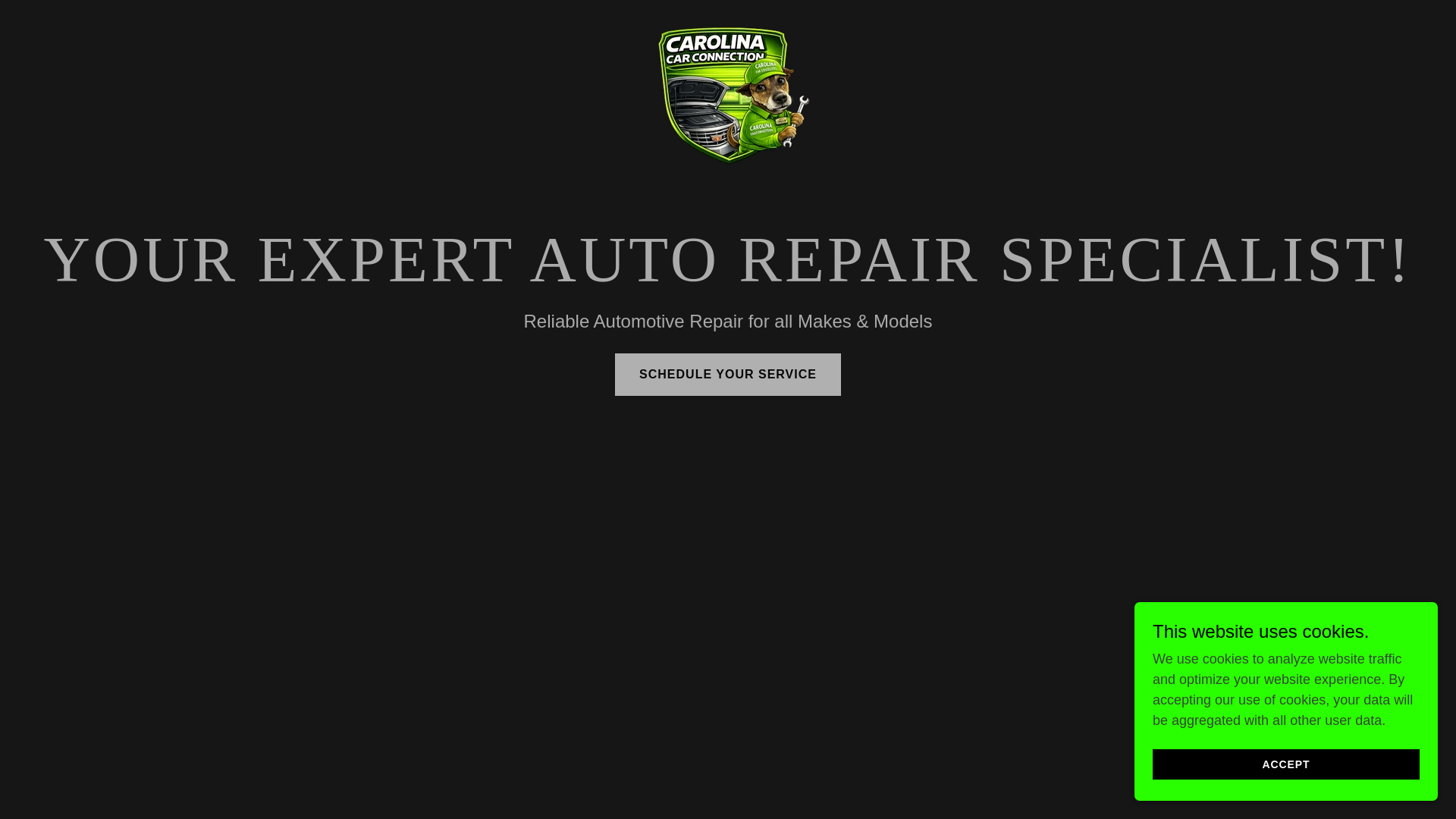 website screenshot of https://carolinacarconnection.shop