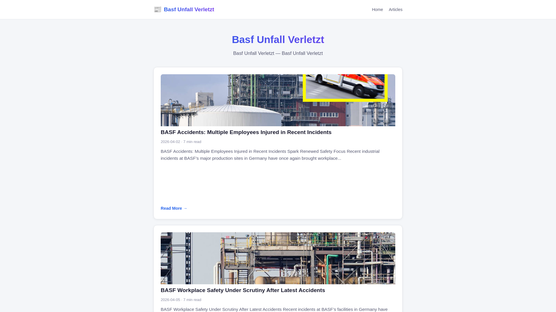 website screenshot of https://basf-unfall-verletzt.pages.dev/