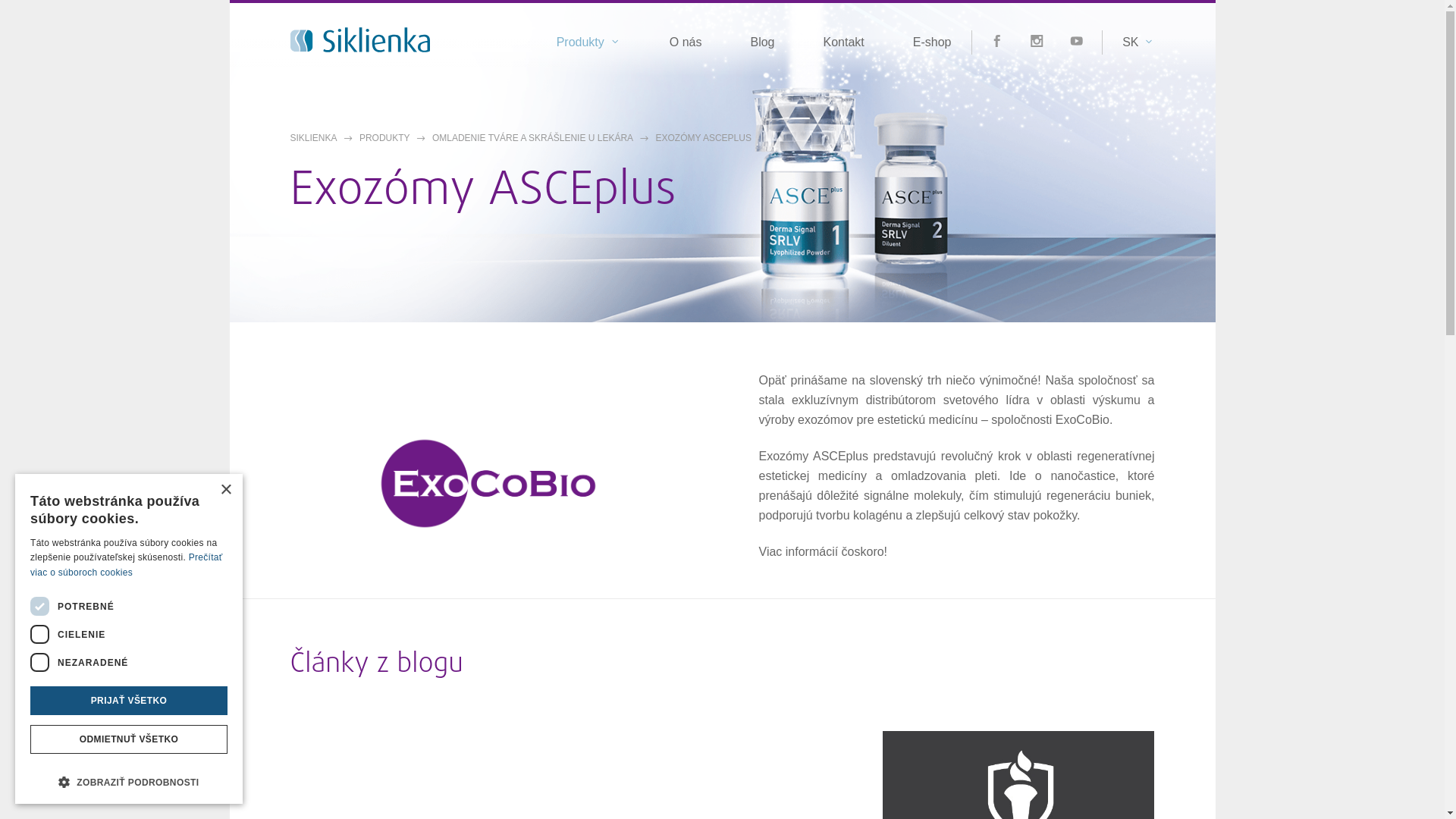 website screenshot of https://asceplus.sk/