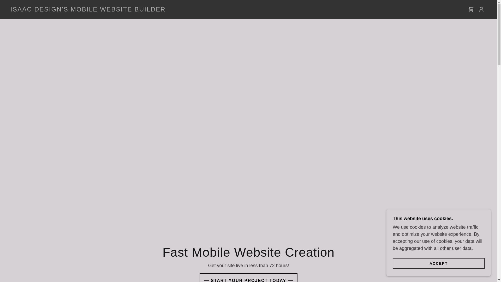 website screenshot of https://isaacswebbuilder.com/