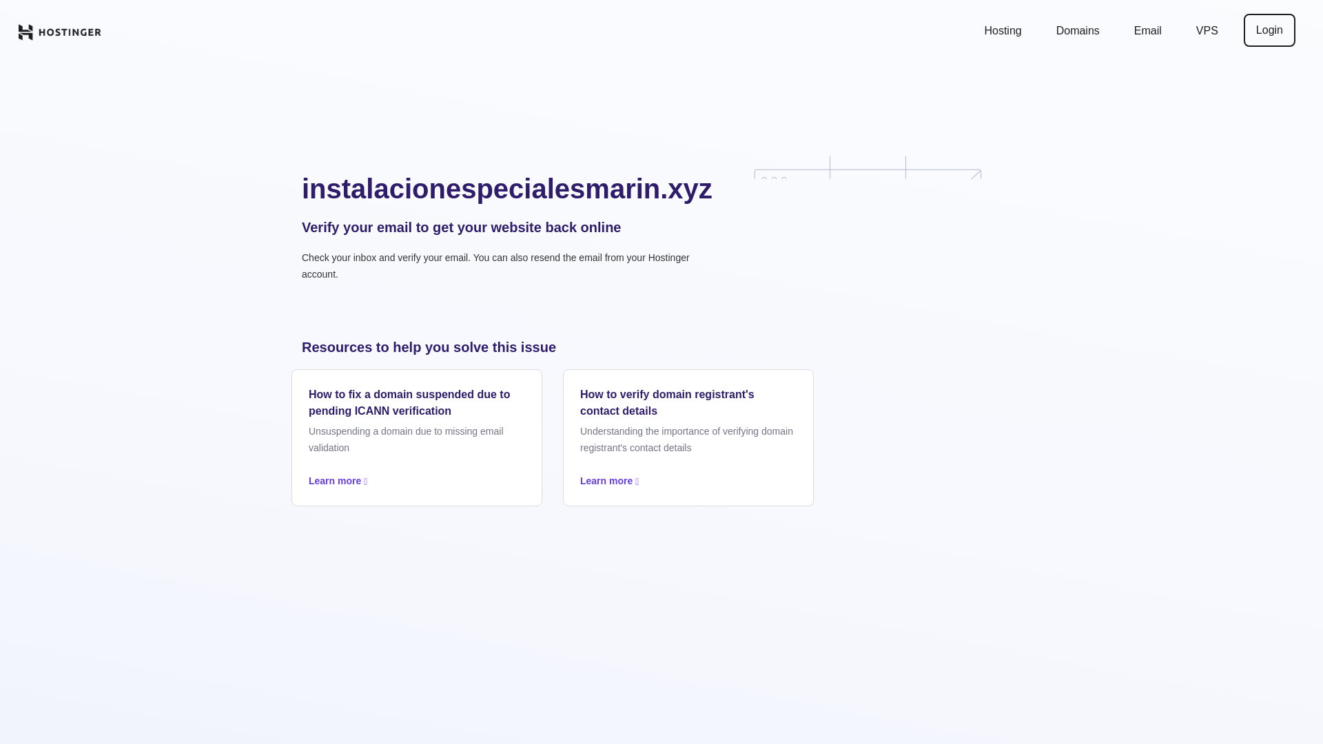 website screenshot of https://instalacionespecialesmarin.xyz