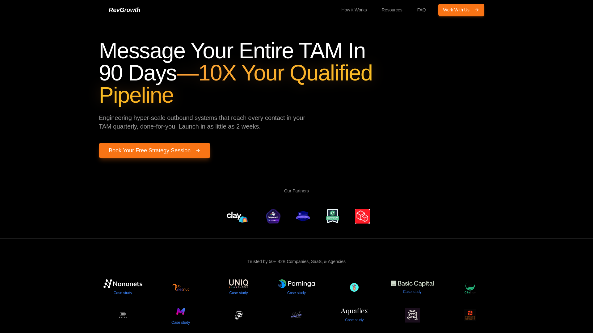 website screenshot of https://revgrowthsignals.info