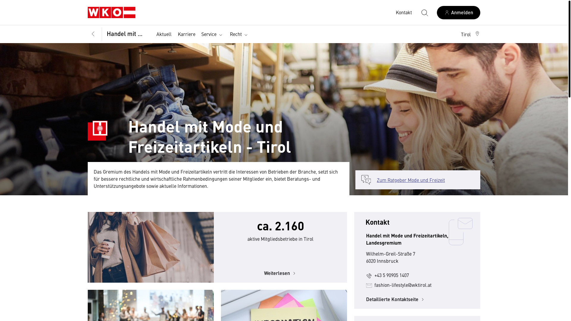 website screenshot of https://ichkauflokal.tirol/