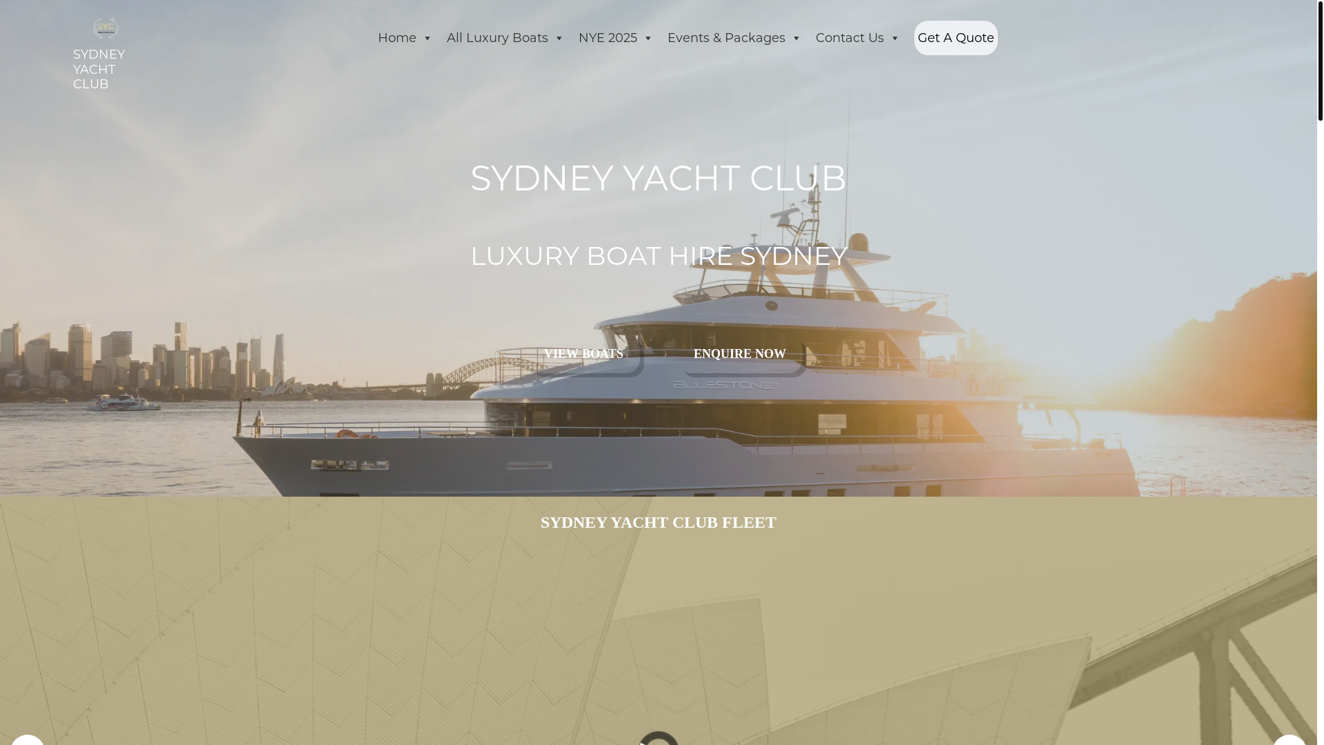 website screenshot of https://sydyachtclub.online/