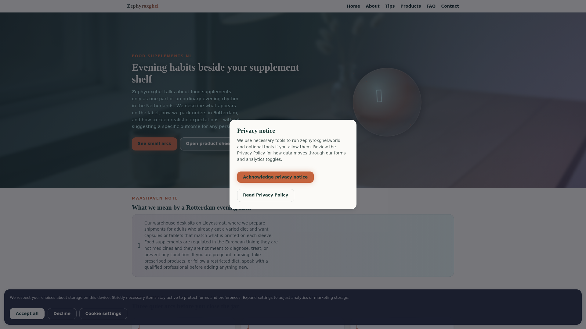 website screenshot of https://zephyroxghel.world/
