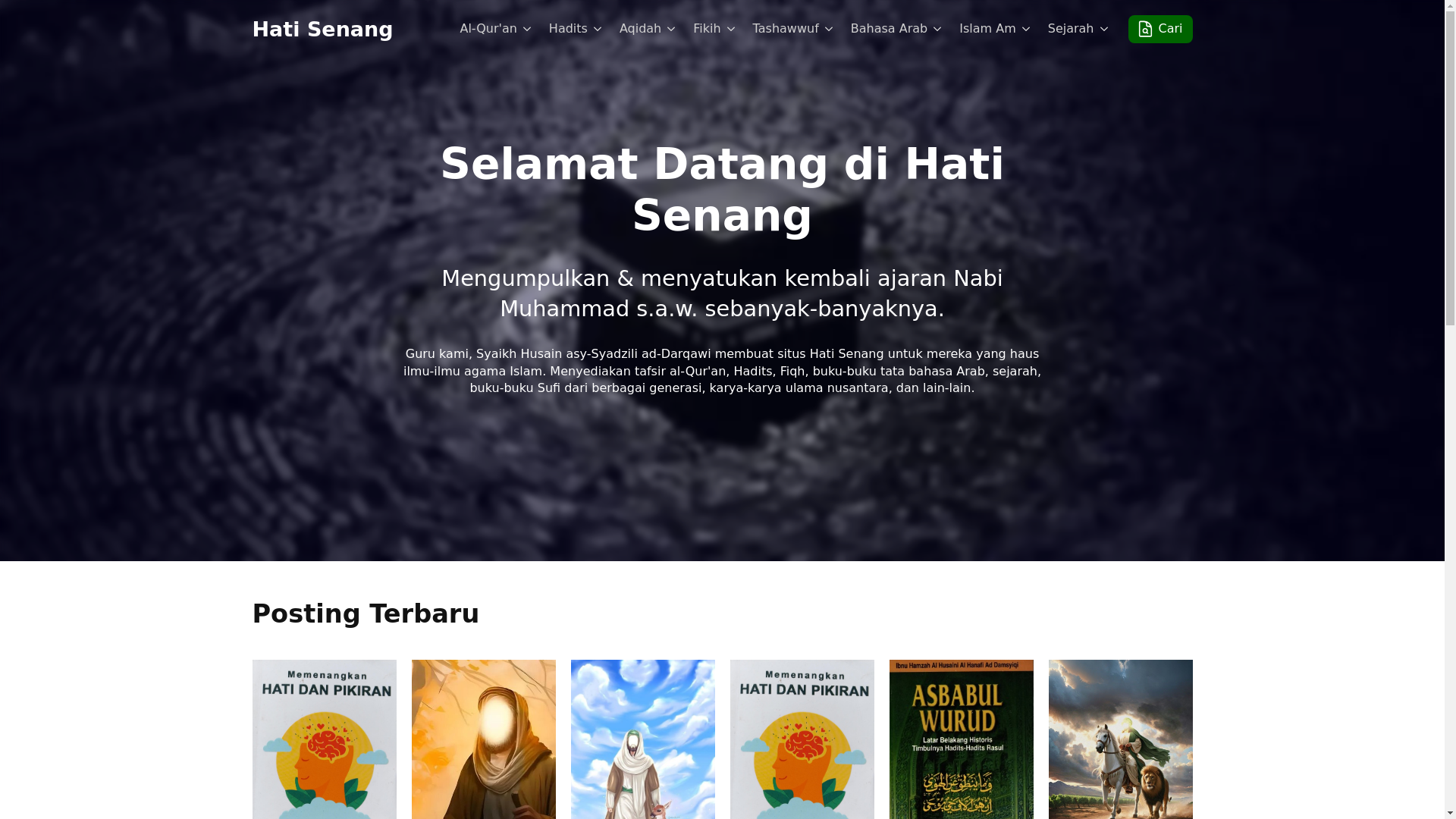 website screenshot of https://hatisenangdotcom.pages.dev/