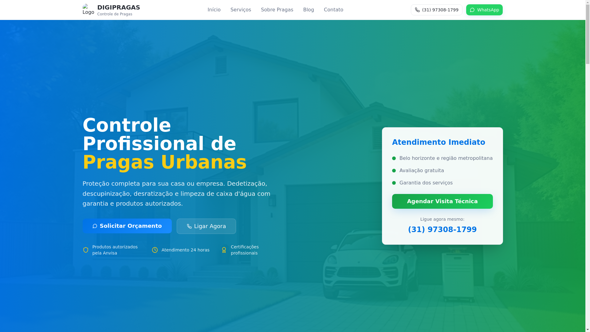 website screenshot of https://digipragas.com.br/