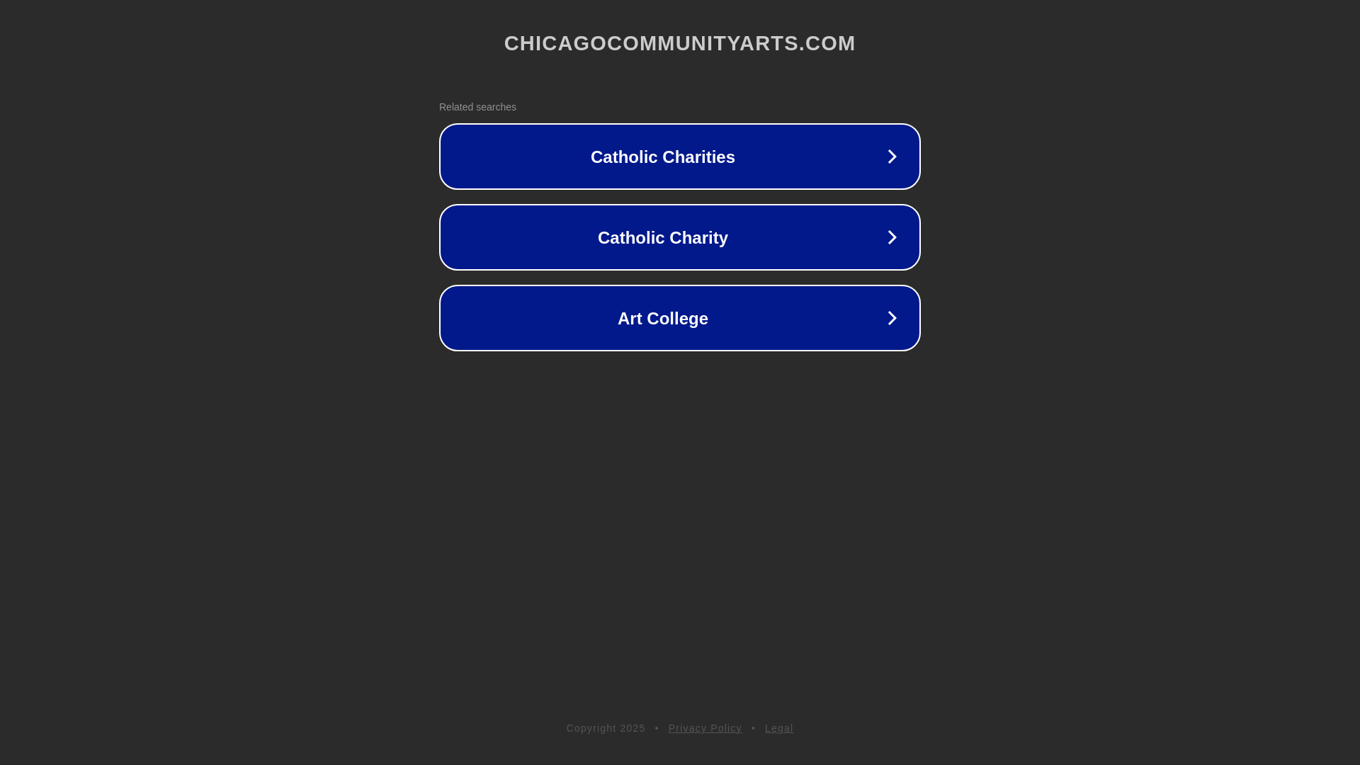 website screenshot of https://chicagocommunityarts.com/