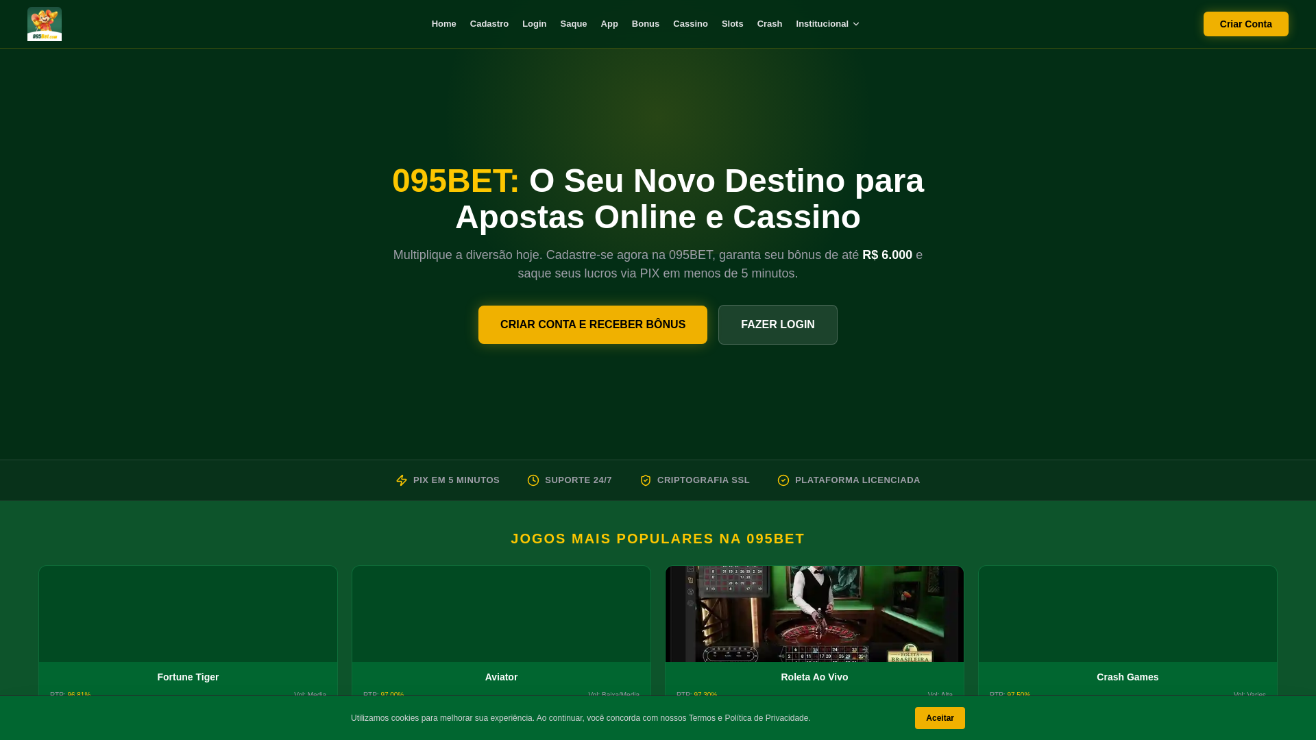 website screenshot of https://095betsss.com/