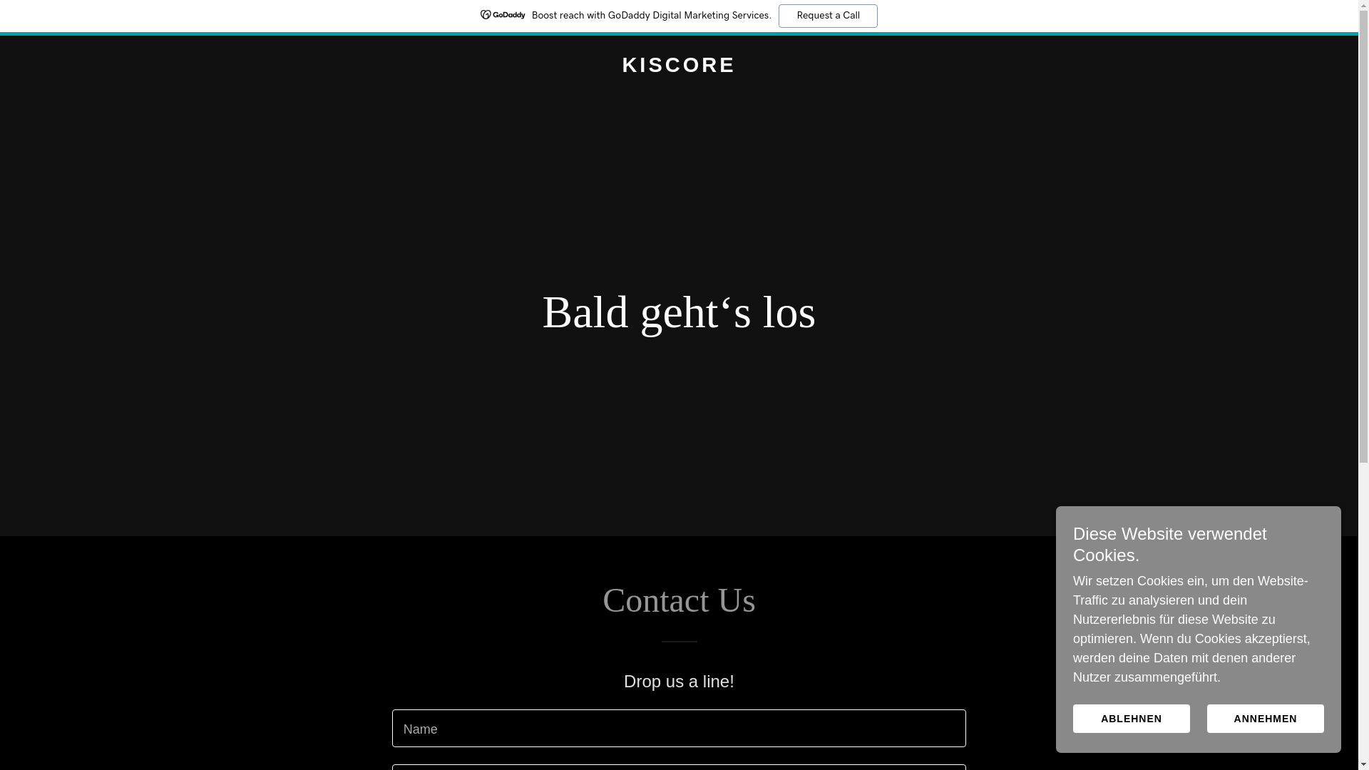 website screenshot of https://kiscore.ai/