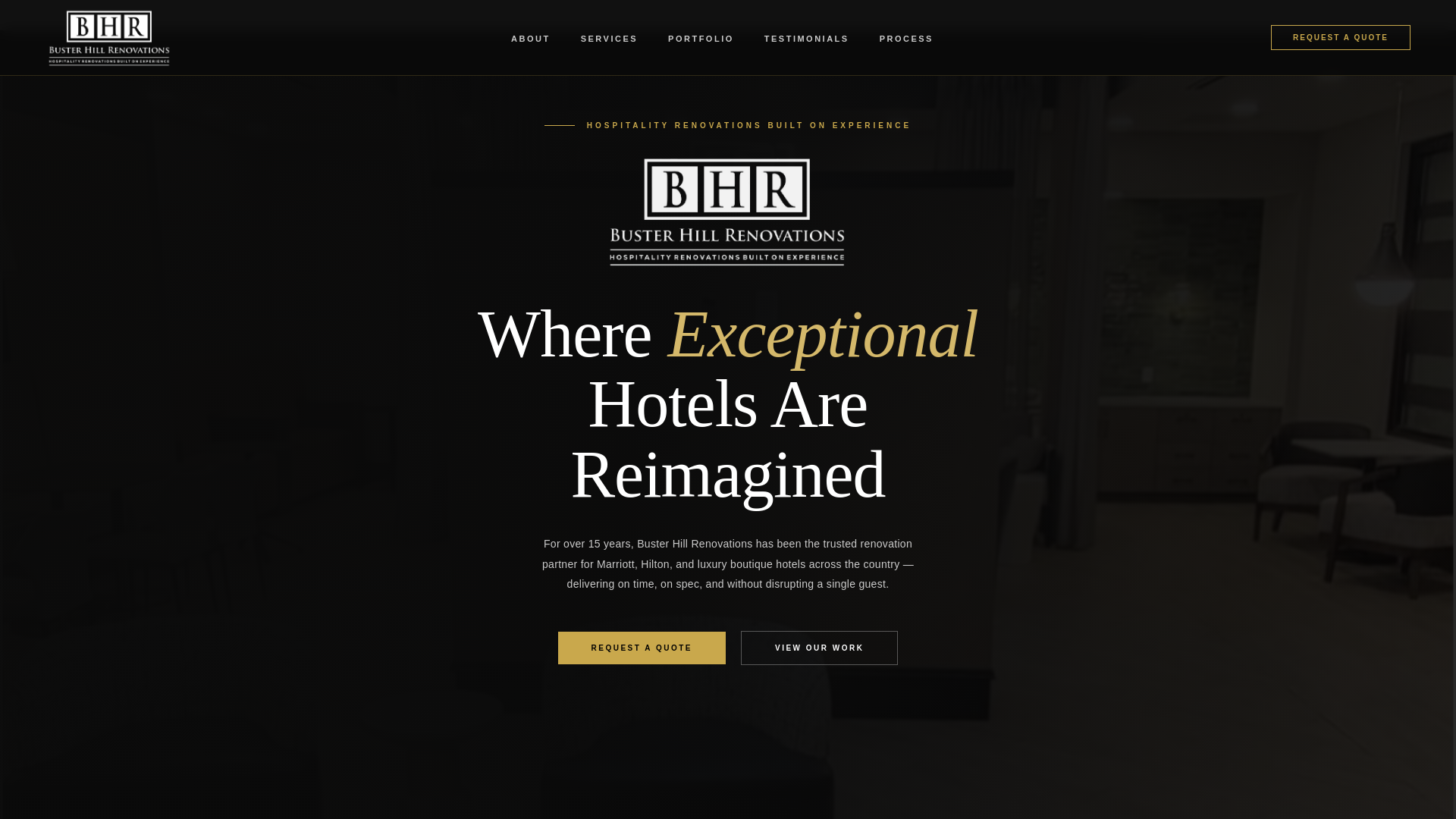 website screenshot of https://busterhillrenovations.us/