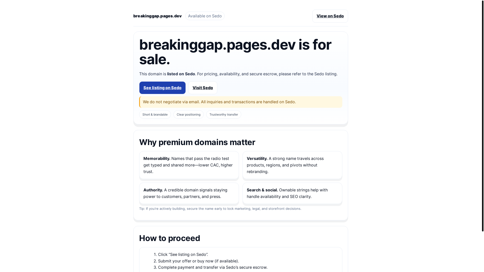 website screenshot of https://breakinggap.pages.dev/