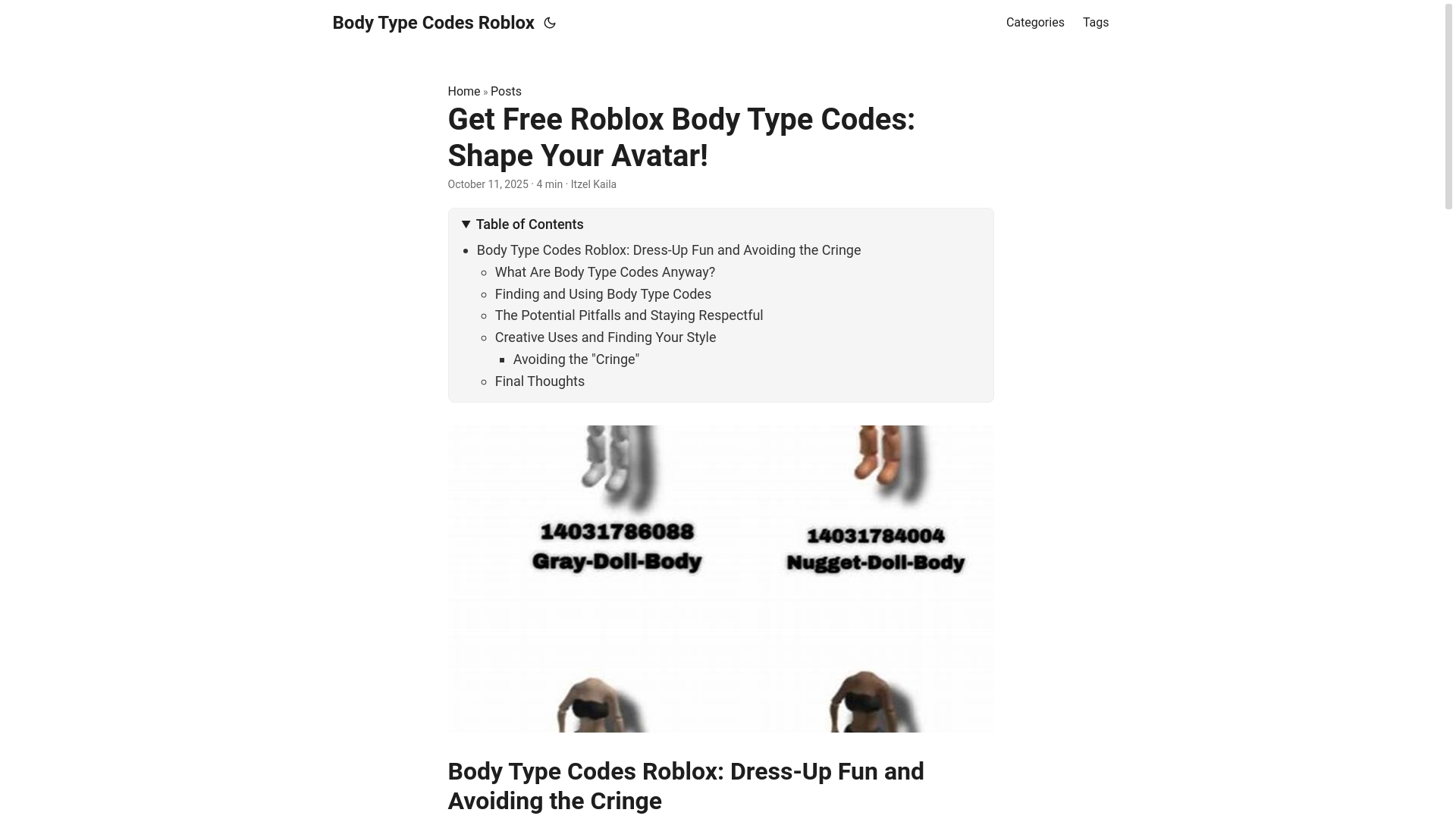 website screenshot of https://body-type-codes-roblox.pages.dev/