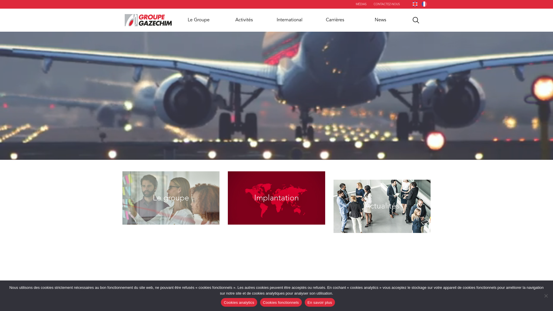 website screenshot of https://www.gazechim.com/