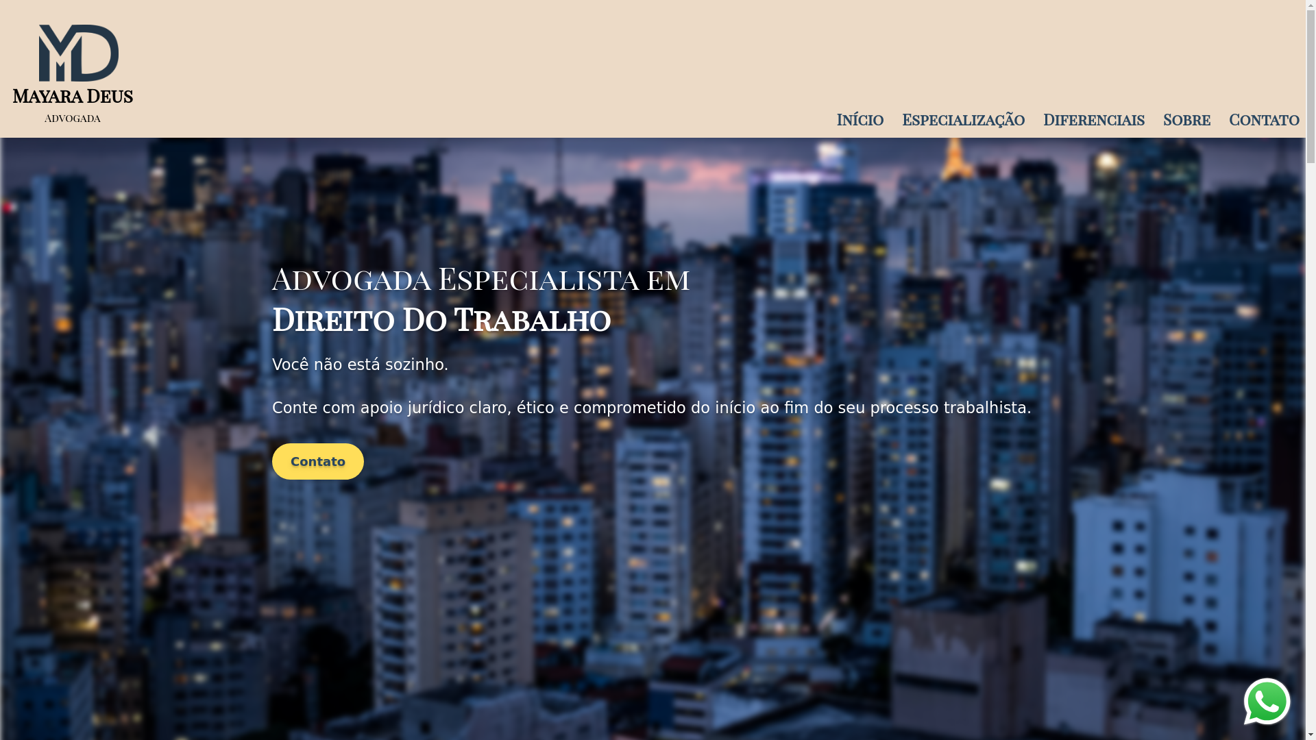 website screenshot of https://mayaradeusadv.pages.dev/