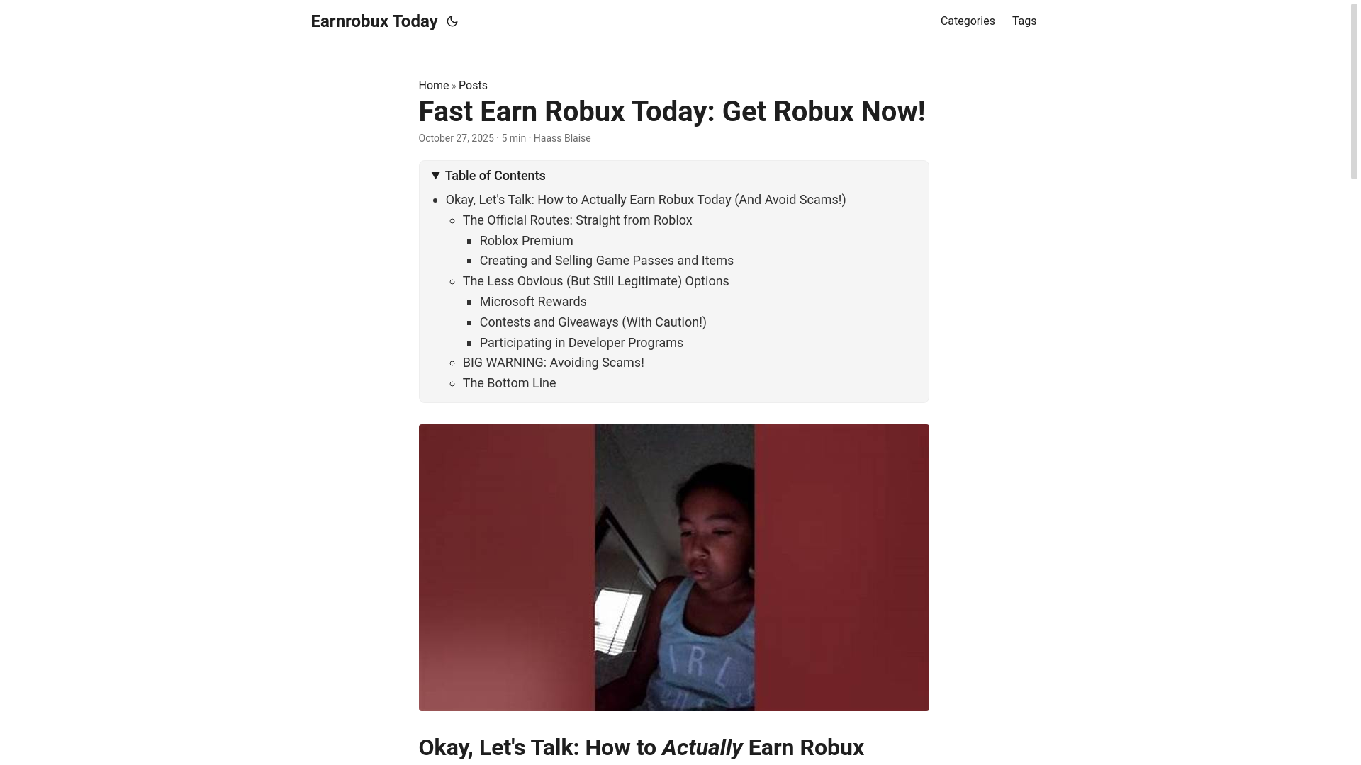 website screenshot of https://earnrobux-today.pages.dev/