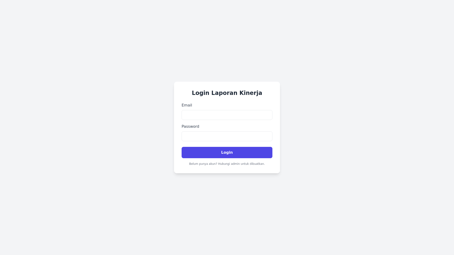 website screenshot of https://aplikasilaporankinerjamanict.pages.dev/