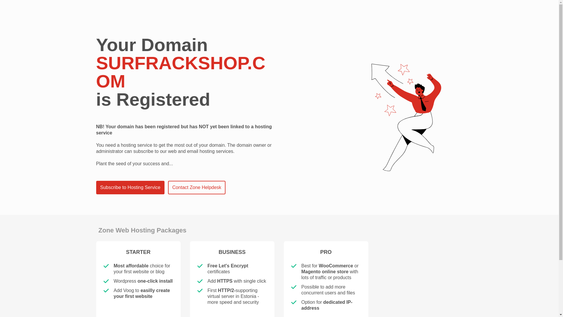 website screenshot of https://surfrackshop.com/