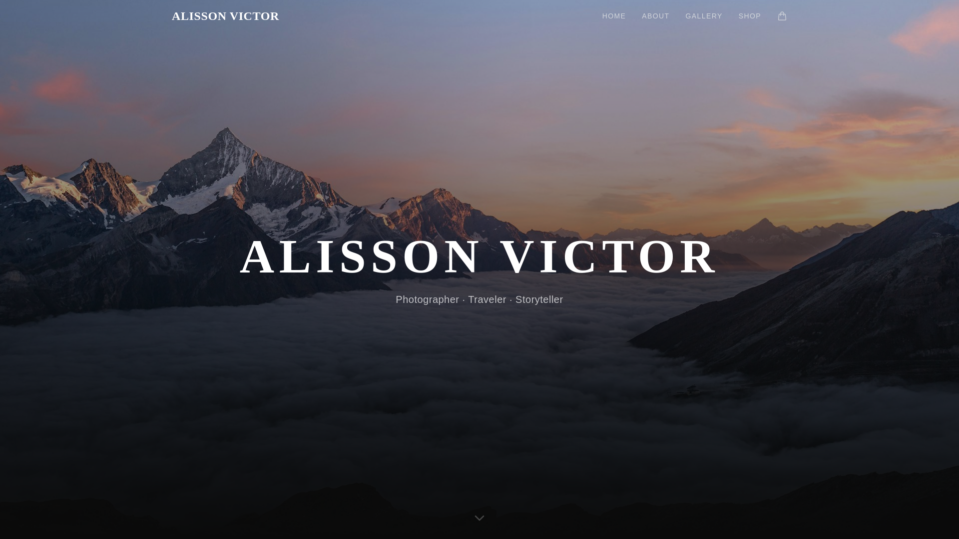 website screenshot of https://alisson-victor.pages.dev/