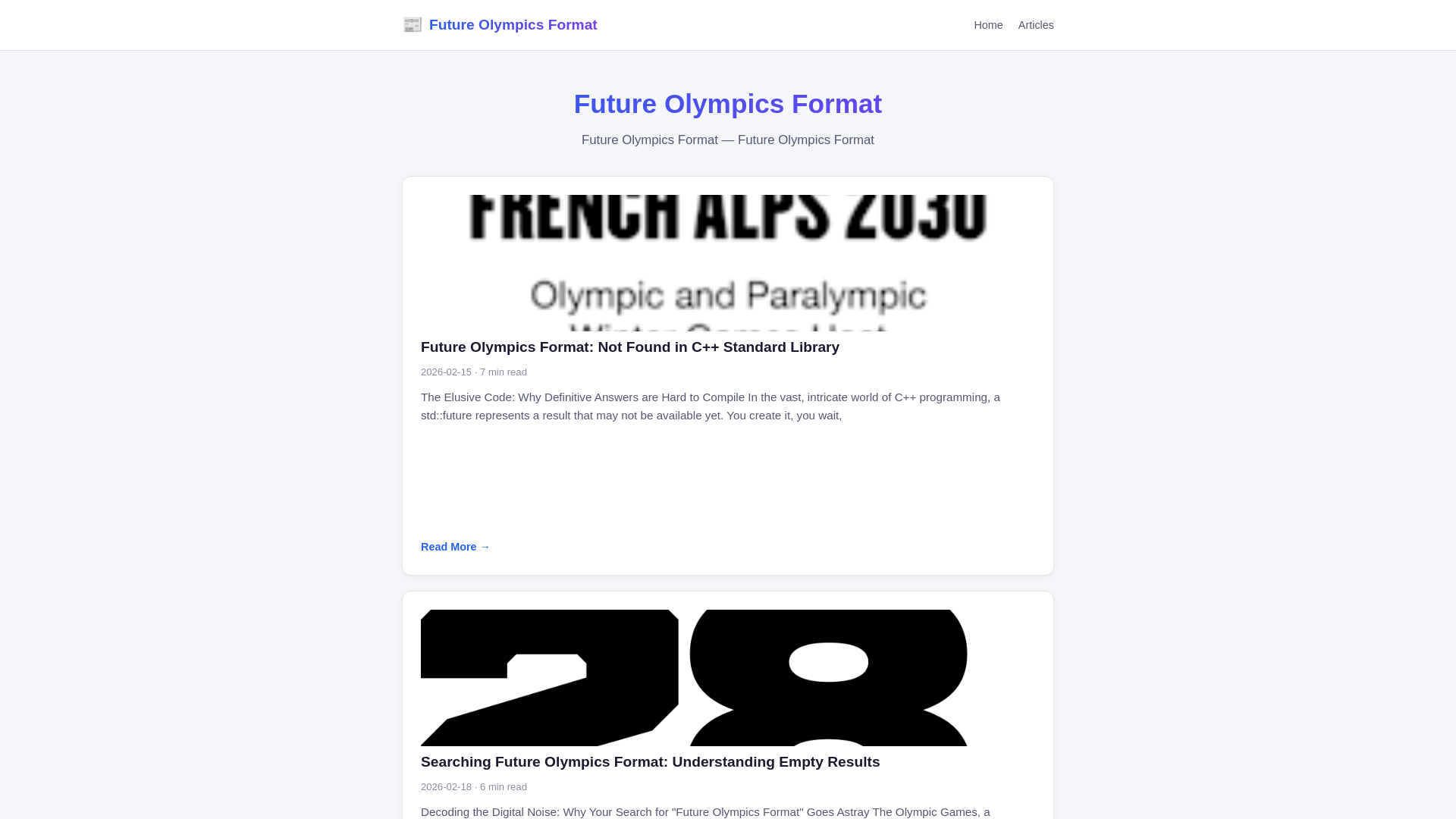 website screenshot of https://future-olympics-format.pages.dev/