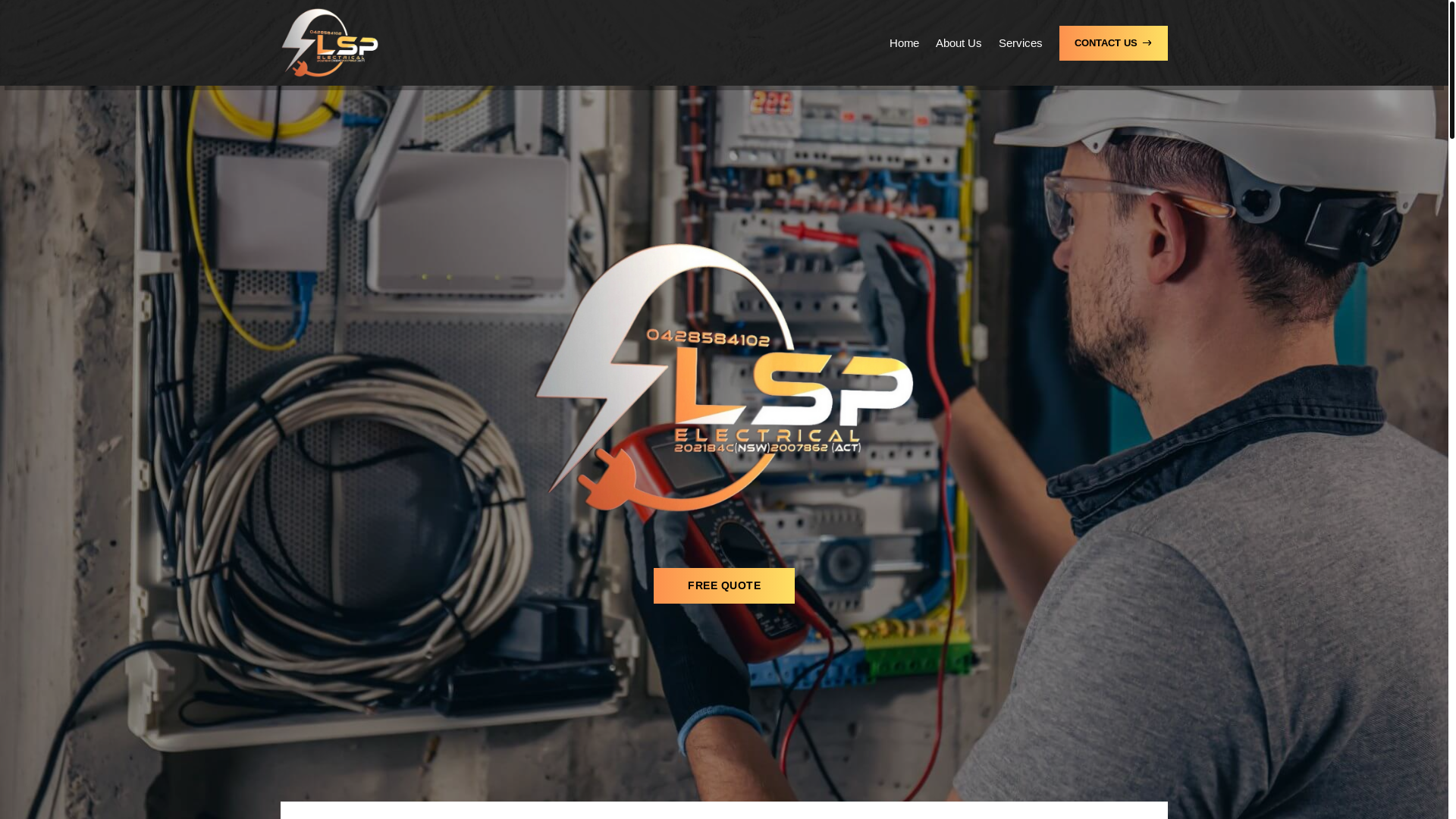 website screenshot of https://lspelectrical.online/