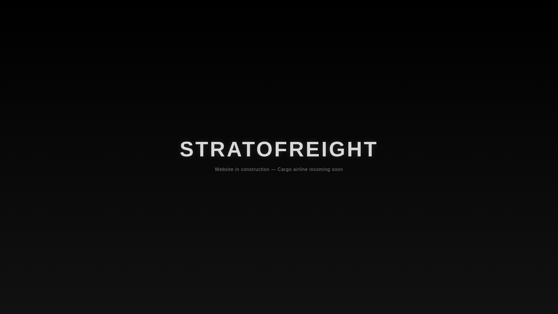 website screenshot of https://stratofreight.co.uk/