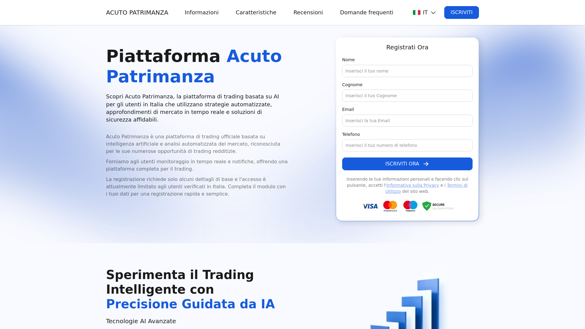 website screenshot of https://acuto-patrimanza.com/